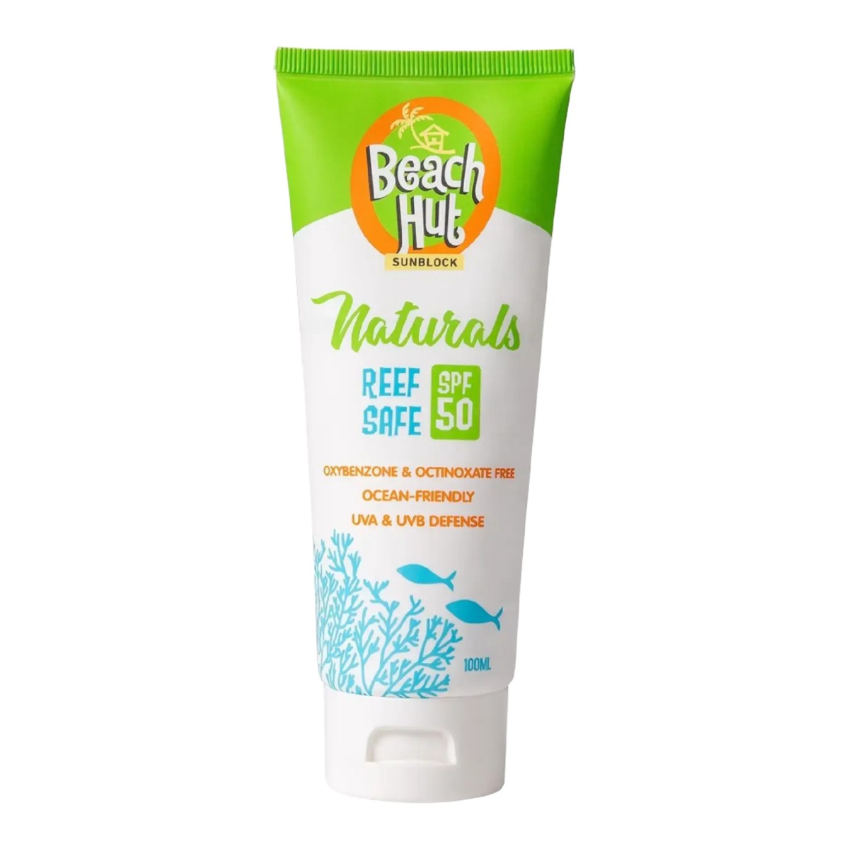 Beach Hut Sunblock Naturals Reef Safe SPF 50