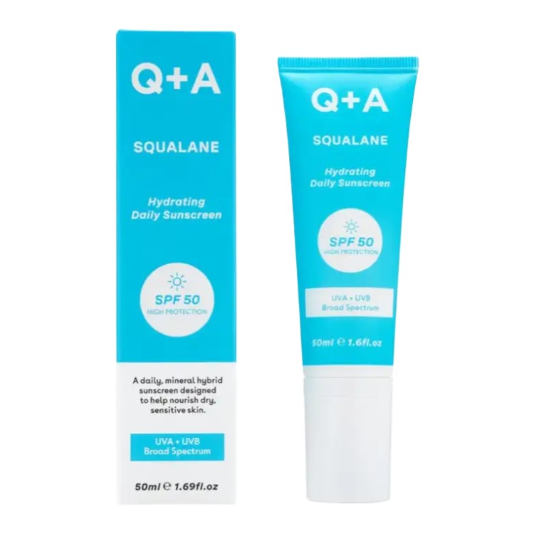 Q + A Squalane SPF 50 Hydrating Daily Sunscreen
