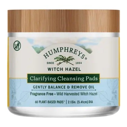 Humphrey's Witch Hazel Fragrance Free Clarifying Cleansing Pads