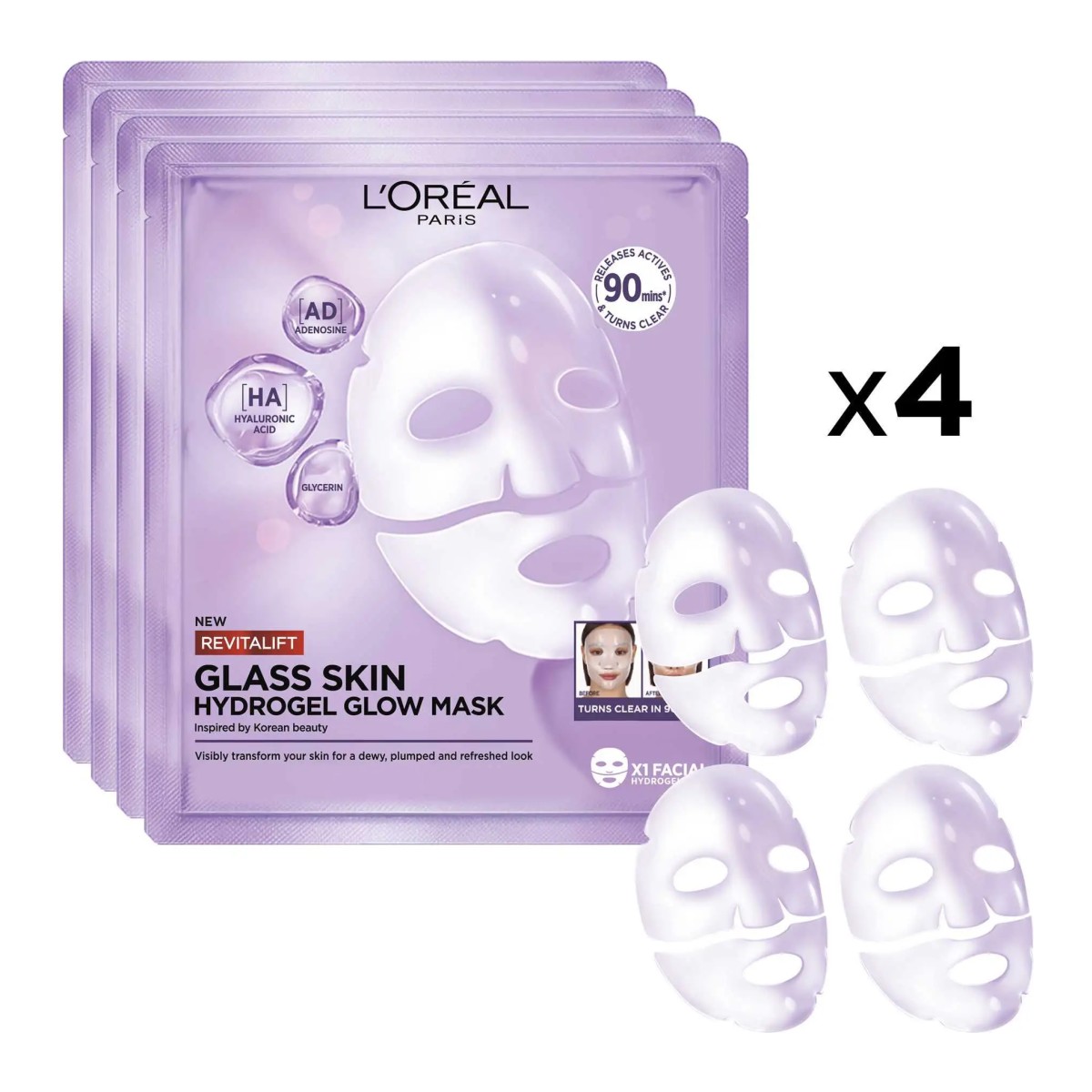 L'Oreal Revitalift Glass Skin Hydrogel Glow Mask