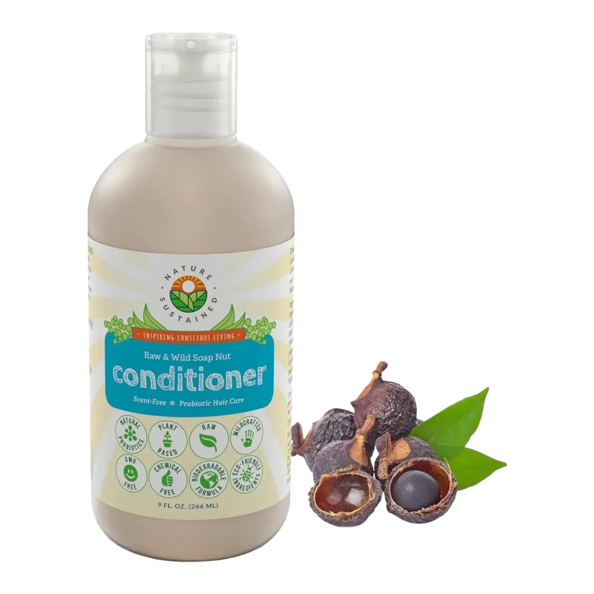 Nature Sustained Raw & Wild Soap Nut Conditioner