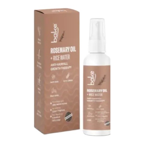 Bake Rosemary Oil + Rice Water Anti-Hairfall Growth Therapy