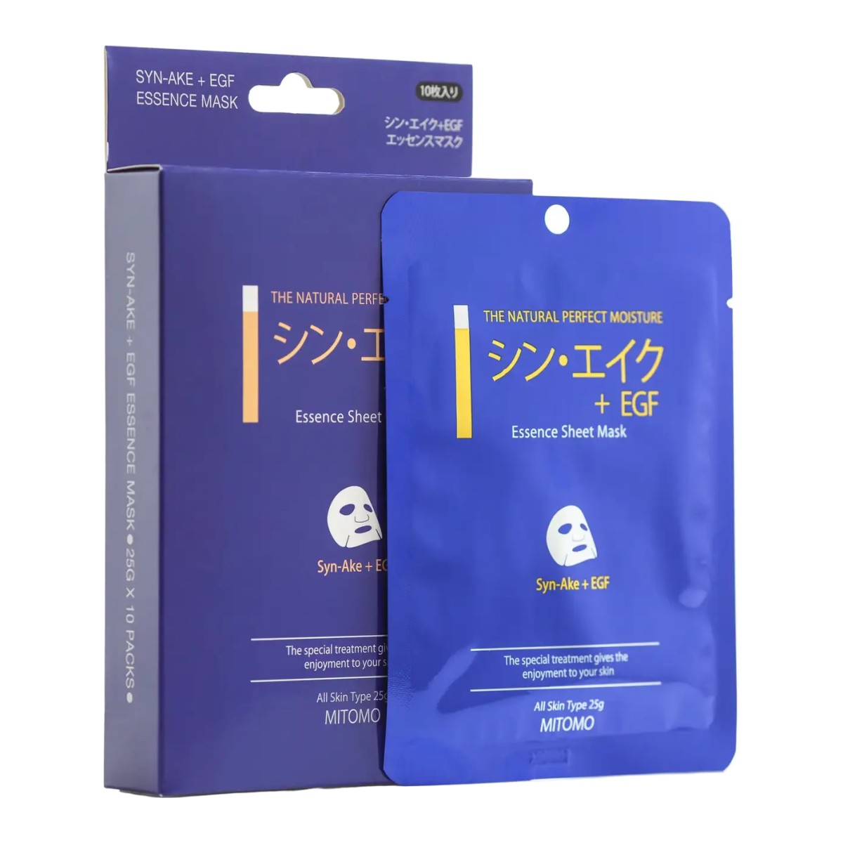 Mitomo Syn-Ake + EGF Essence Sheet Mask