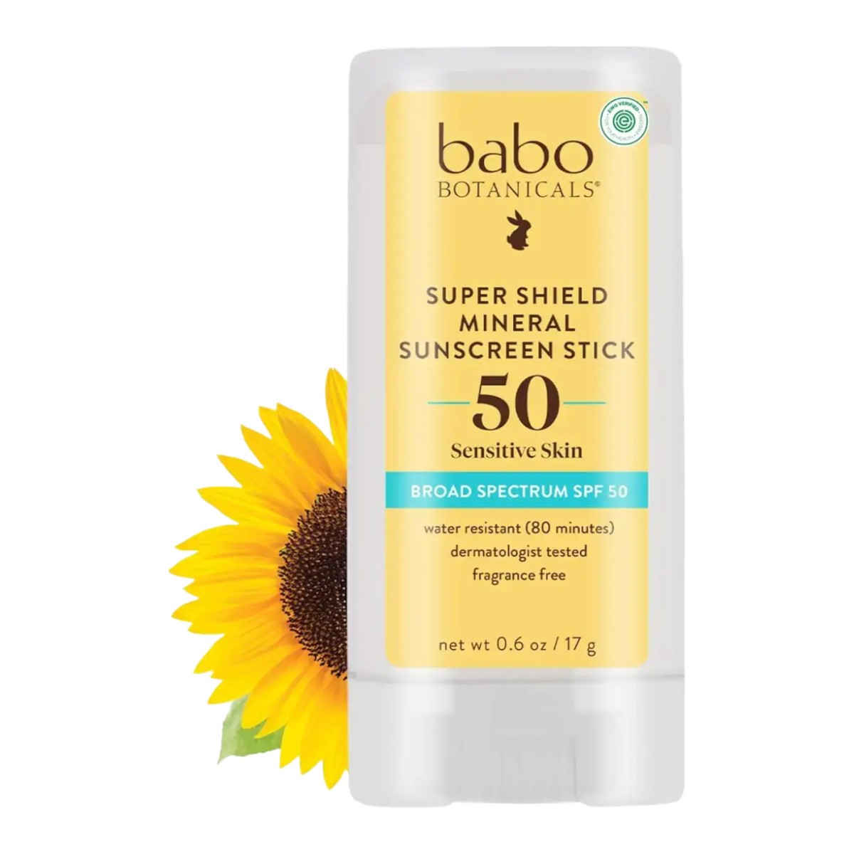 babo botanicals Super Shield Mineral Sunscreen Stick SPF 50