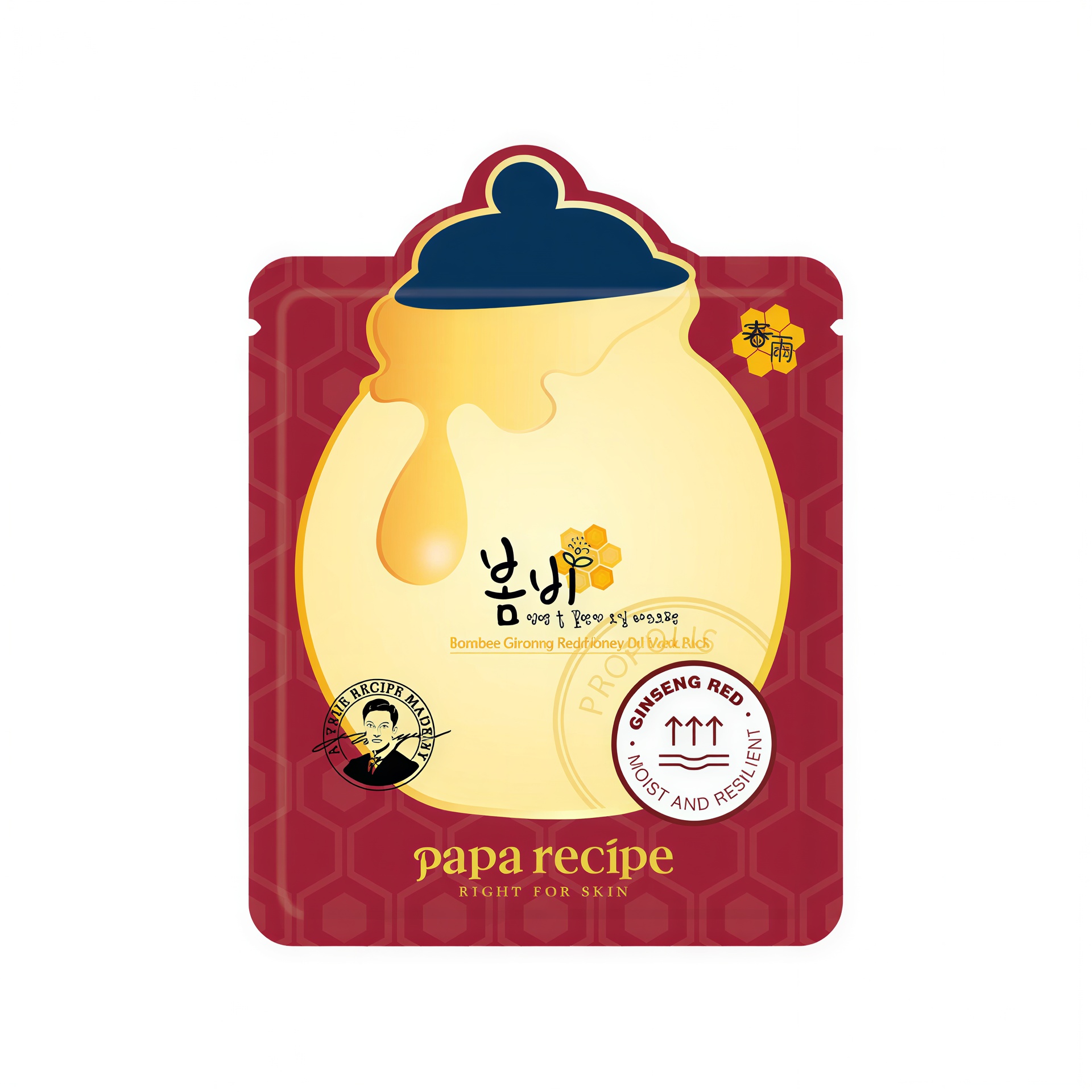 Papa Recipe Bombee Ginseng Red Honey Oil Sheet Mask