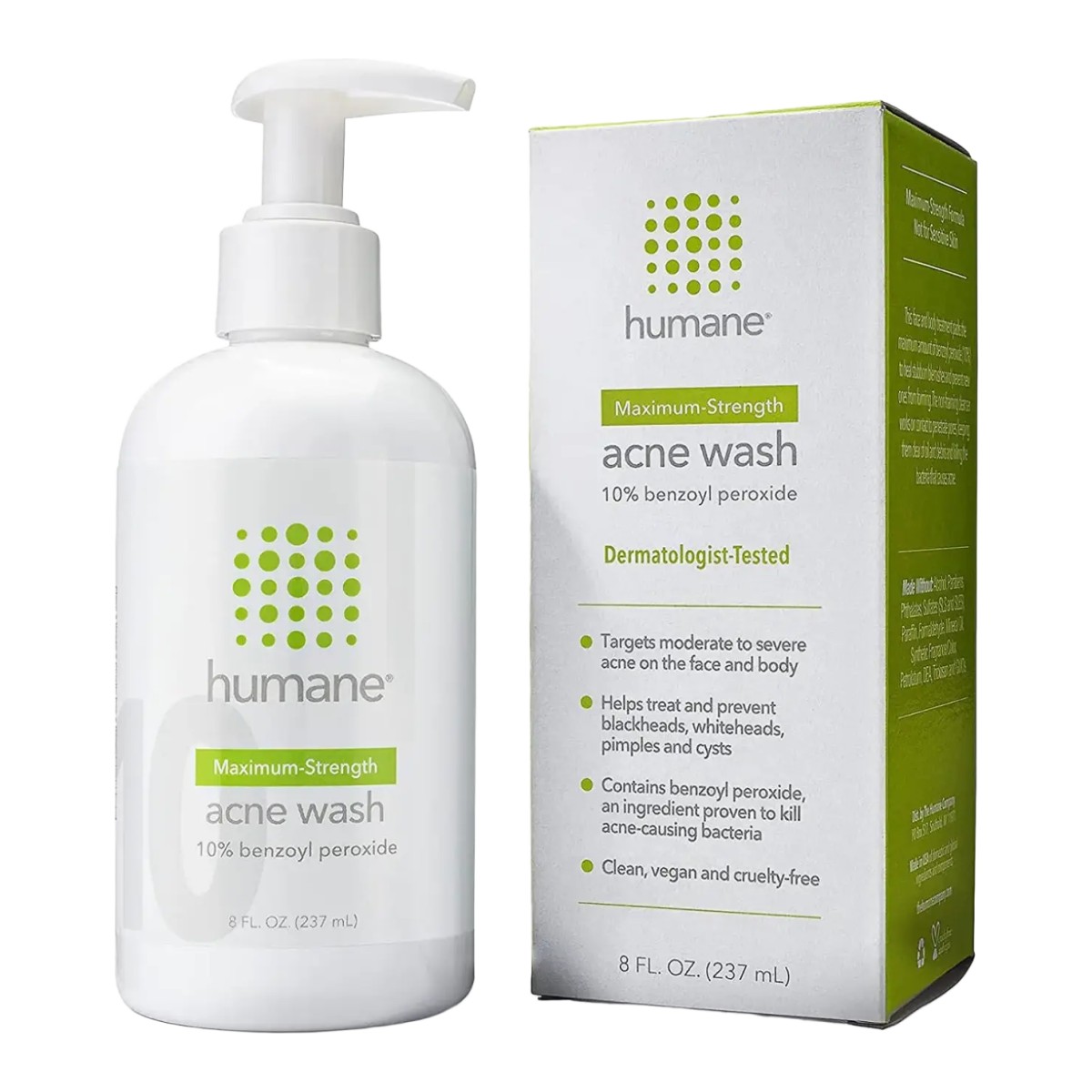 Humane Maximum-Strength 10% Acne Wash