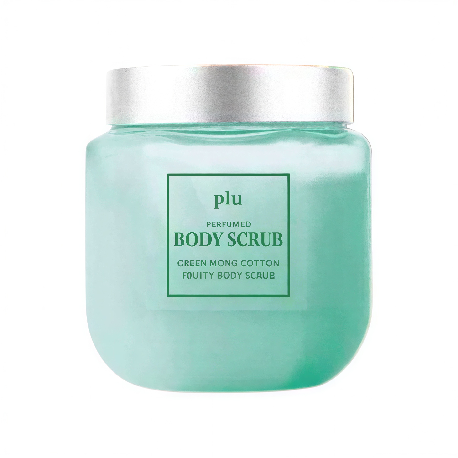 PLU Perfumed Fruity Body Scrub Green Mong Cotton