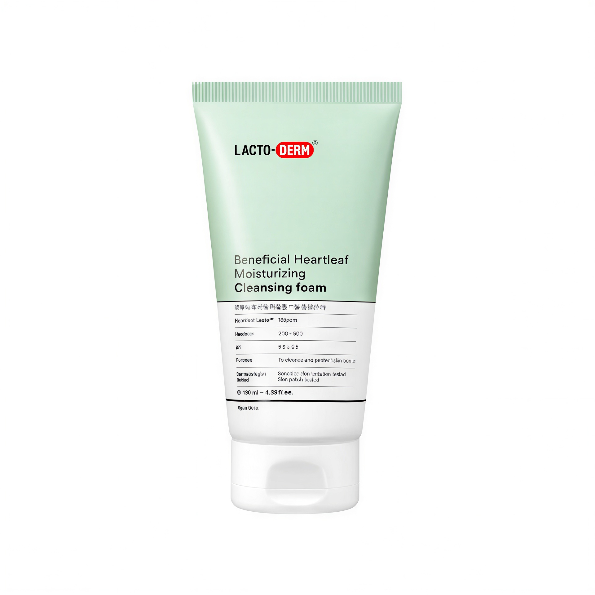 Lacto-Derm Skin-Beneficial Heartleaf Moisture Cleansing Foam