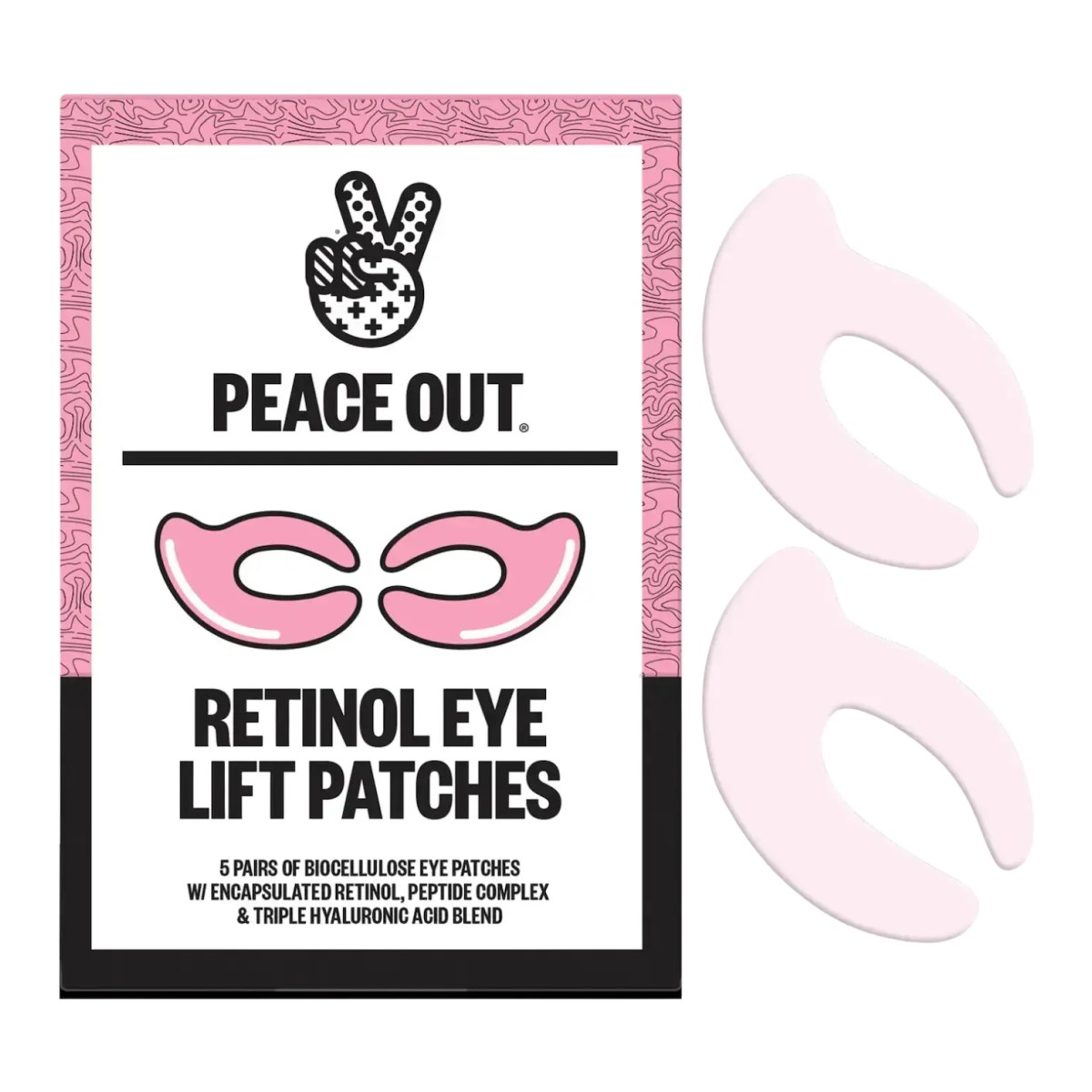 Peace Out Retinol Eye Left Eye Patches