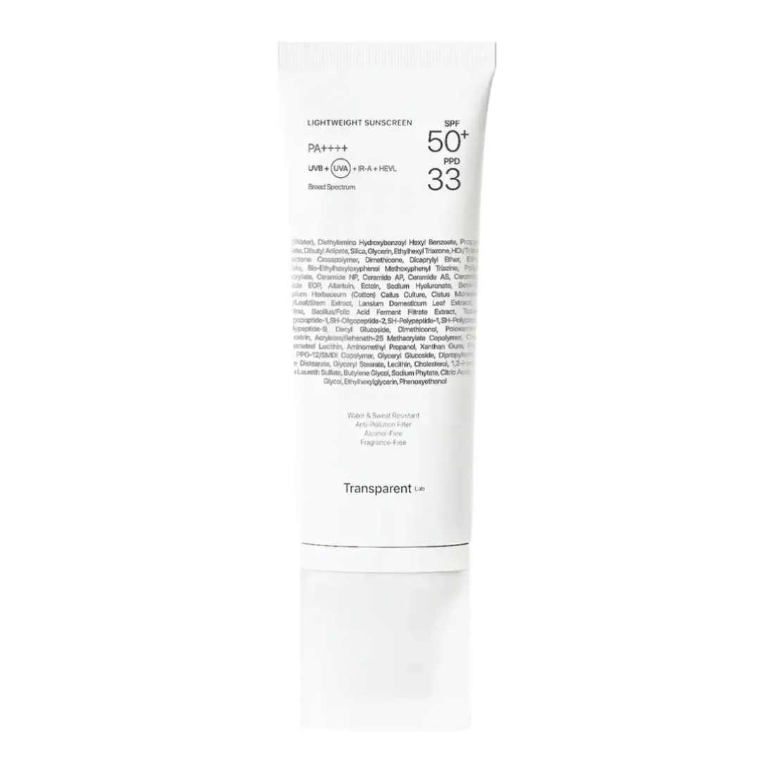 Transparent Lab Lightweight Sunscreen SPF50+