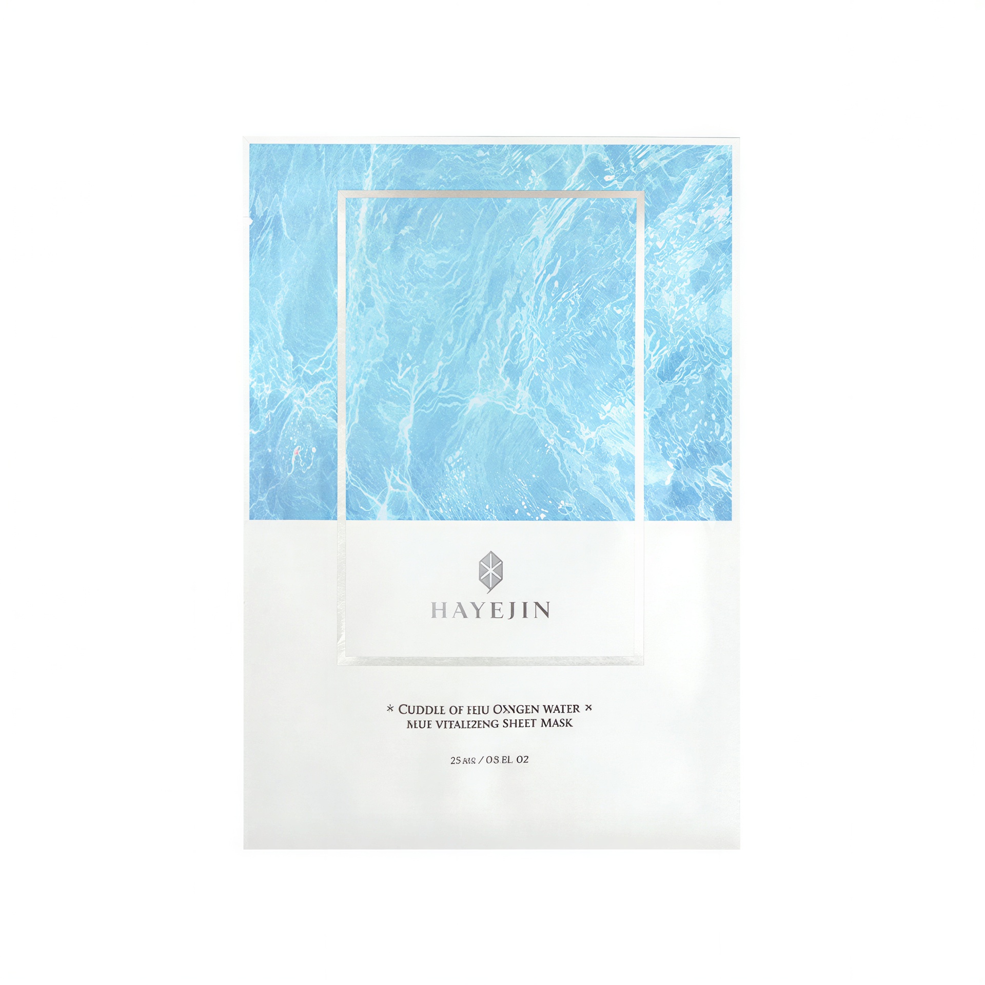 Hayejin Cuddle Of Jeju Oxygen Water Blue Vitalizing Sheet Mask