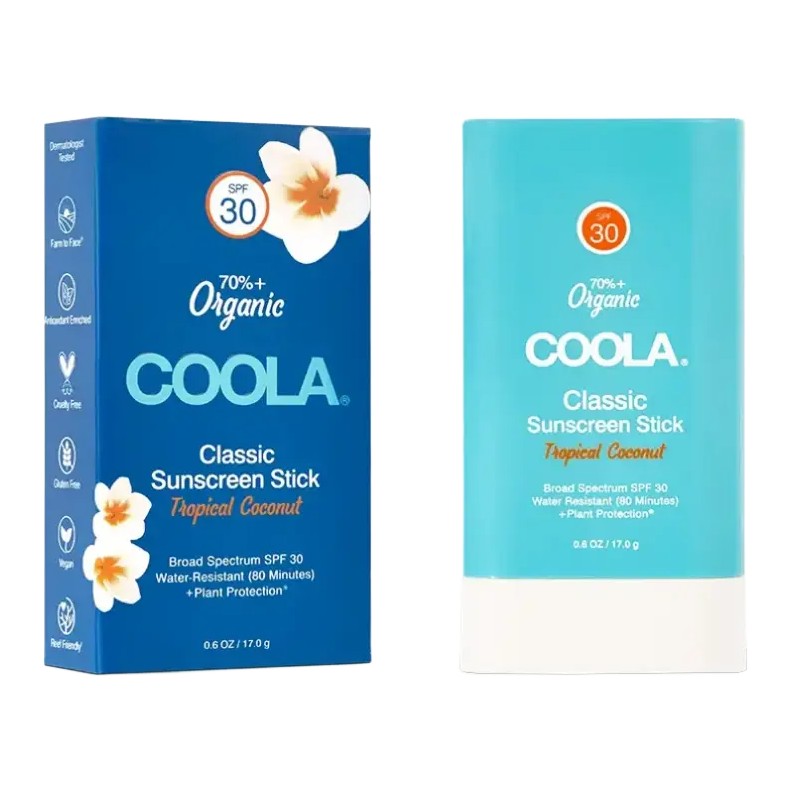 COOLA Classic Organic Sunscreen Stick SPF 30 Tropical Coconut