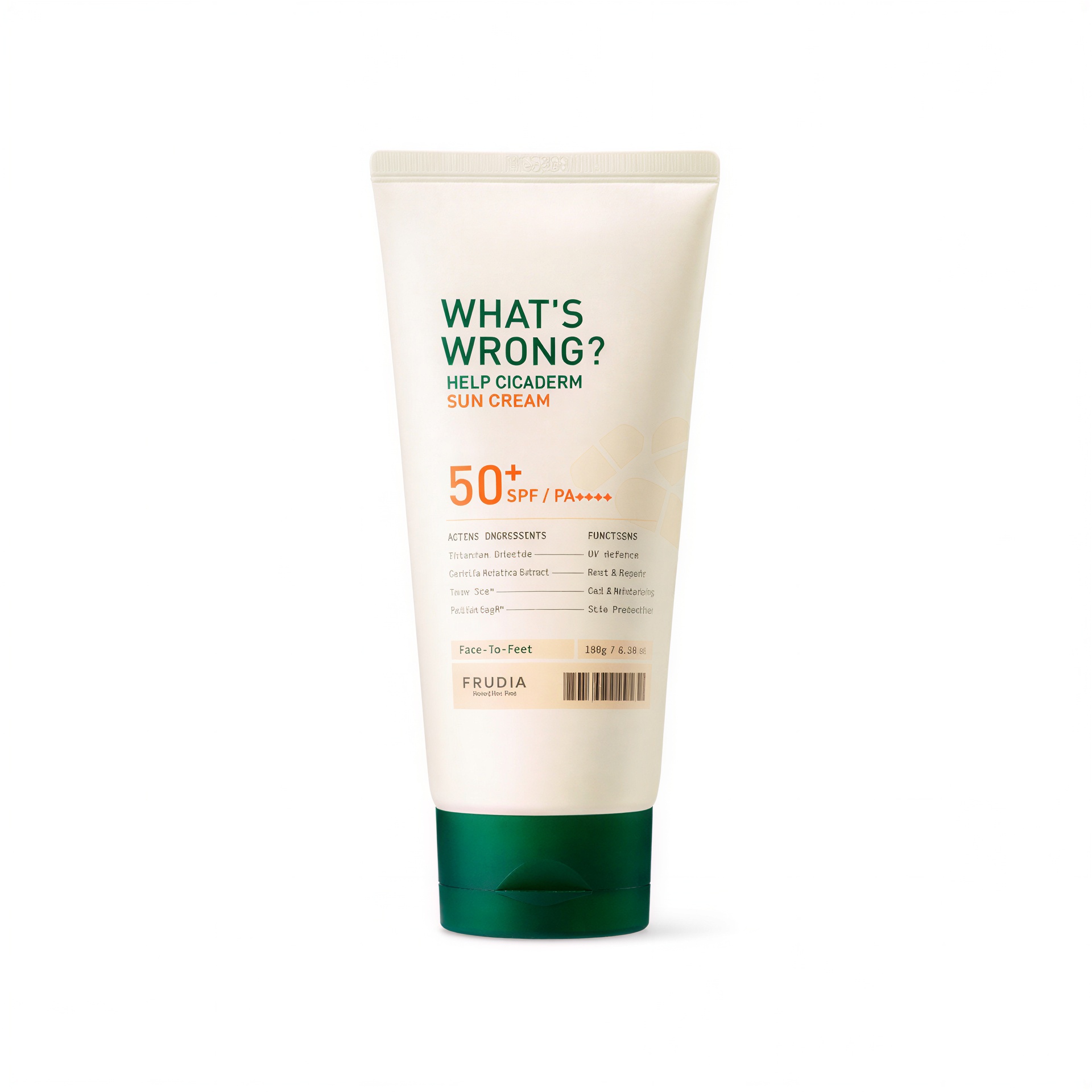 Frudia What's Wrong Help Cicaderm Sun Cream [SPF50+/PA++++]