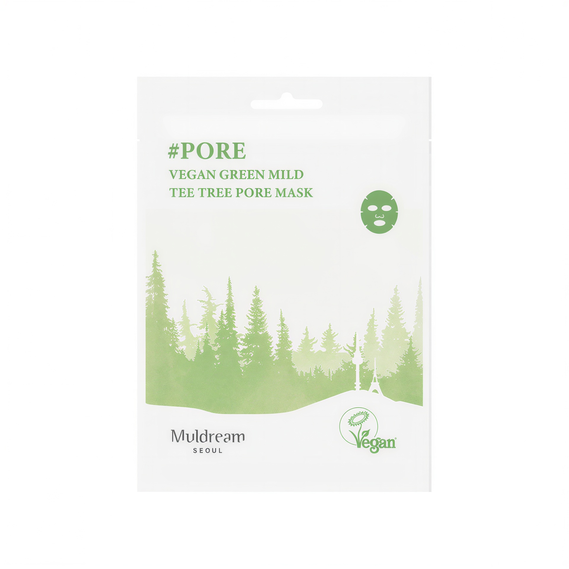 Muldream Vegan Green Mild Tea Tree Pore Mask