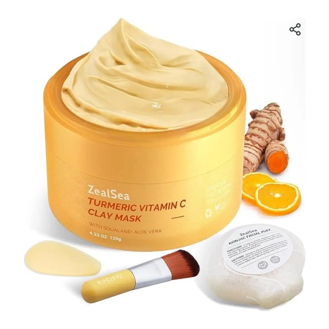 ZealSea Turmeric Vitamin C Clay Mask