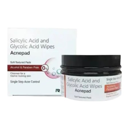 Regaliz Medicare Acnepad Salicylic Acid & Glycolic Acid Wipes