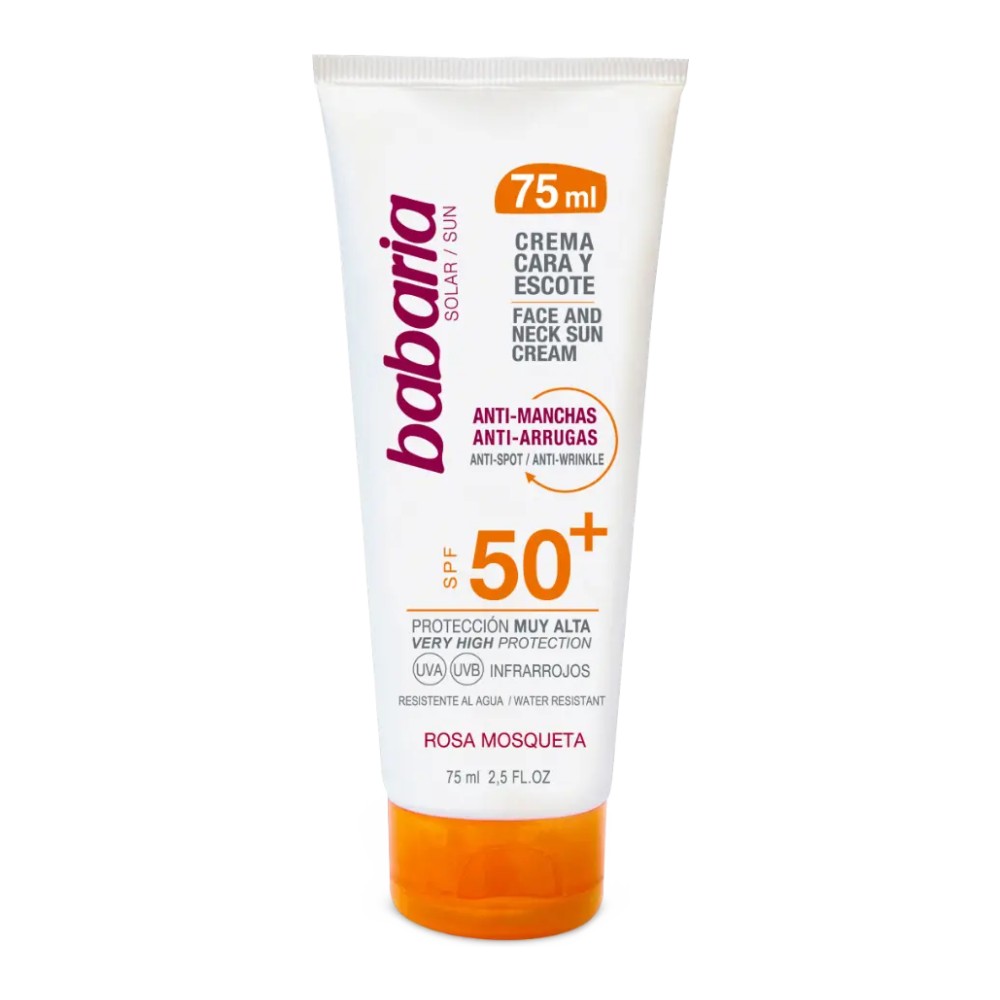 Babaria Crema Facial Solar Rosa Mosqueta SPF50+
