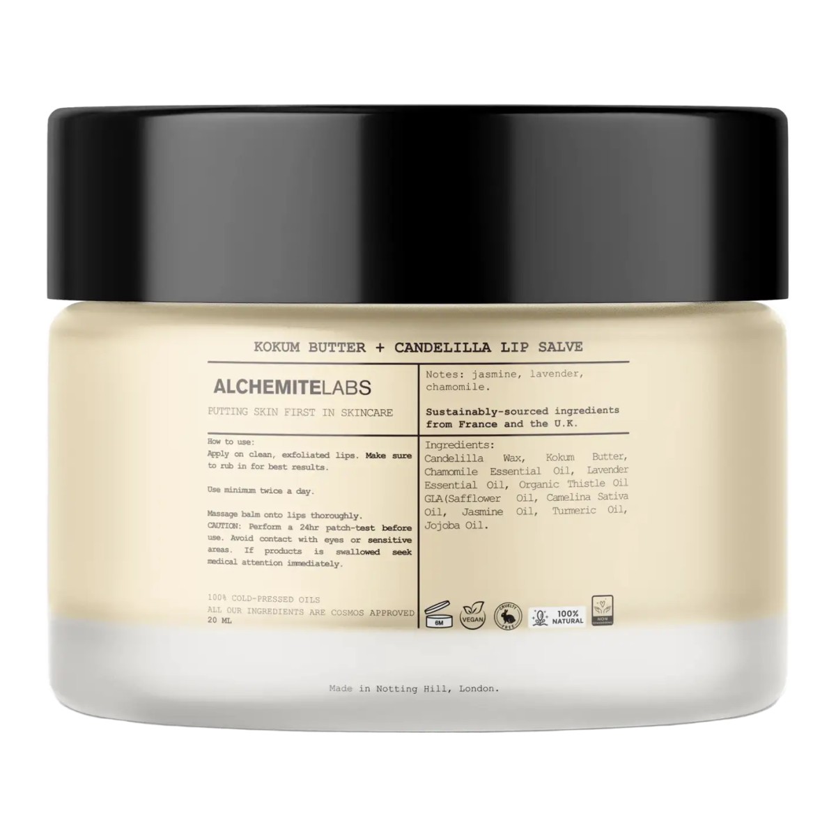 Alchemitelabs Kokum Butter + Candelilla Lip Salve