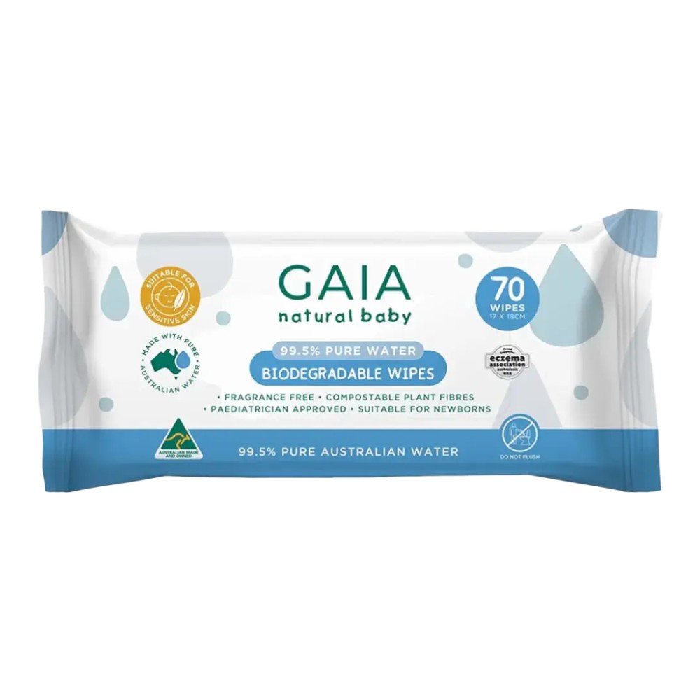 Gaia Skin Naturals 99.5% Pure Water Wipes
