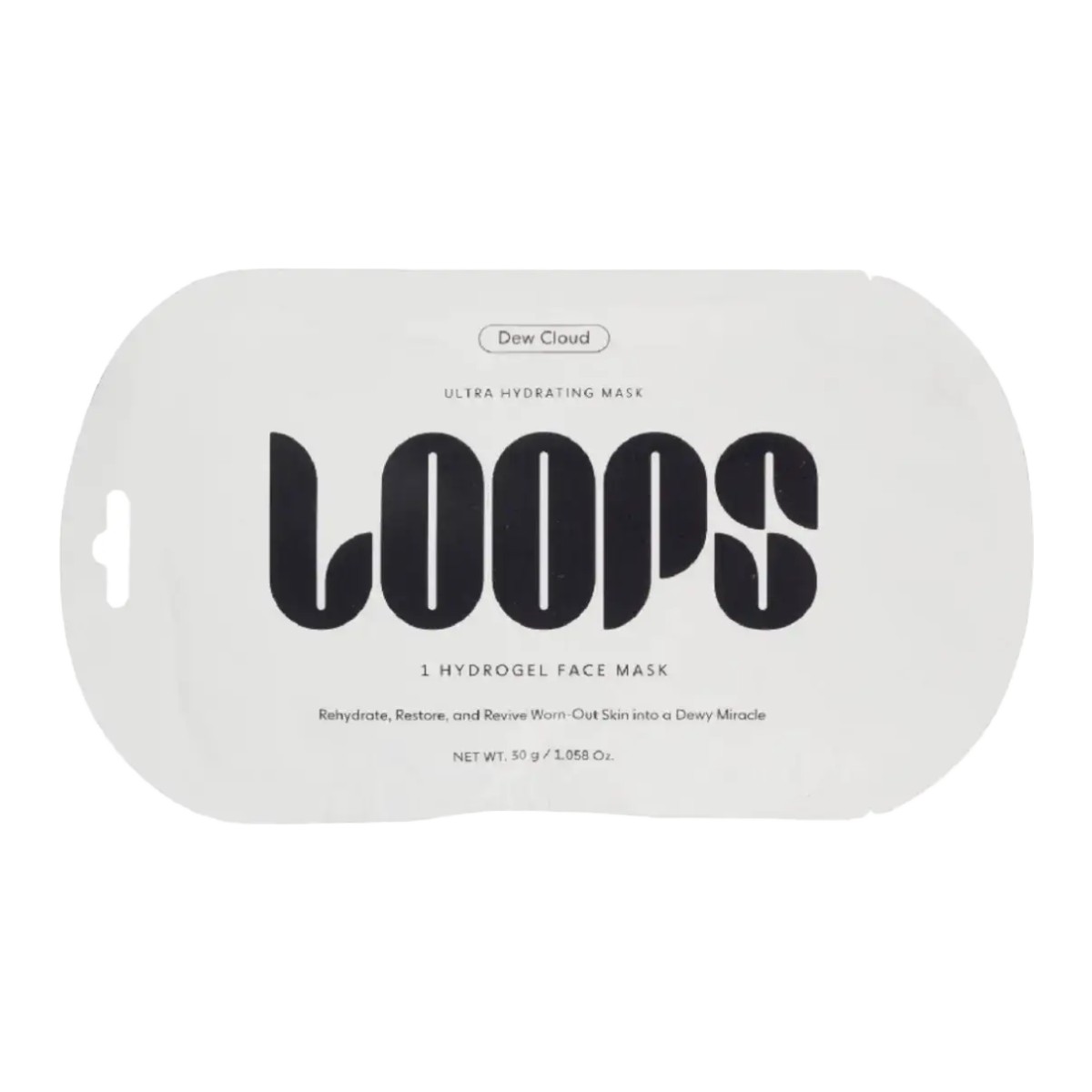 Loops Dew Cloud Ultra Hydrating Hydrogel Face Mask