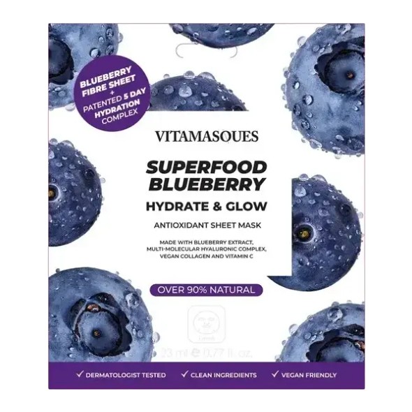 Vitamasques Superfood Blueberry Sheet Mask