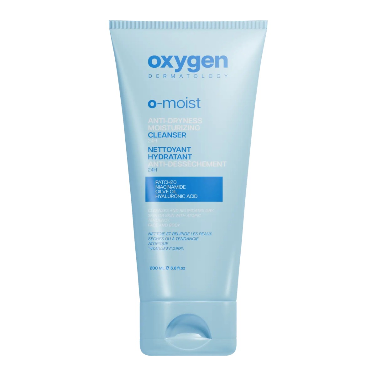 Oxygen Dermatology O-Moist Anti-Dryness Moisturizing Cleanser