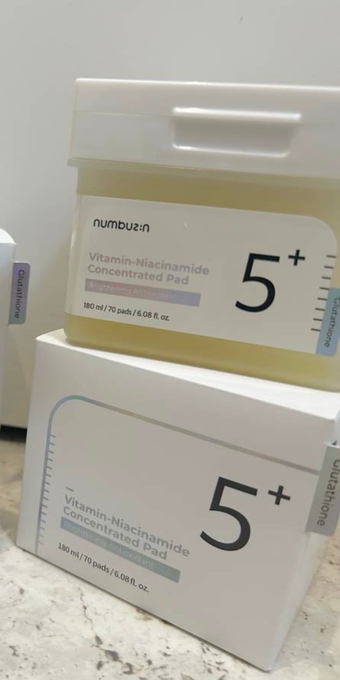 صورة من مراجعة مستخدم لمنتج Numbuzin No.5 Vitamin-Niacinamide Concentrated Pad