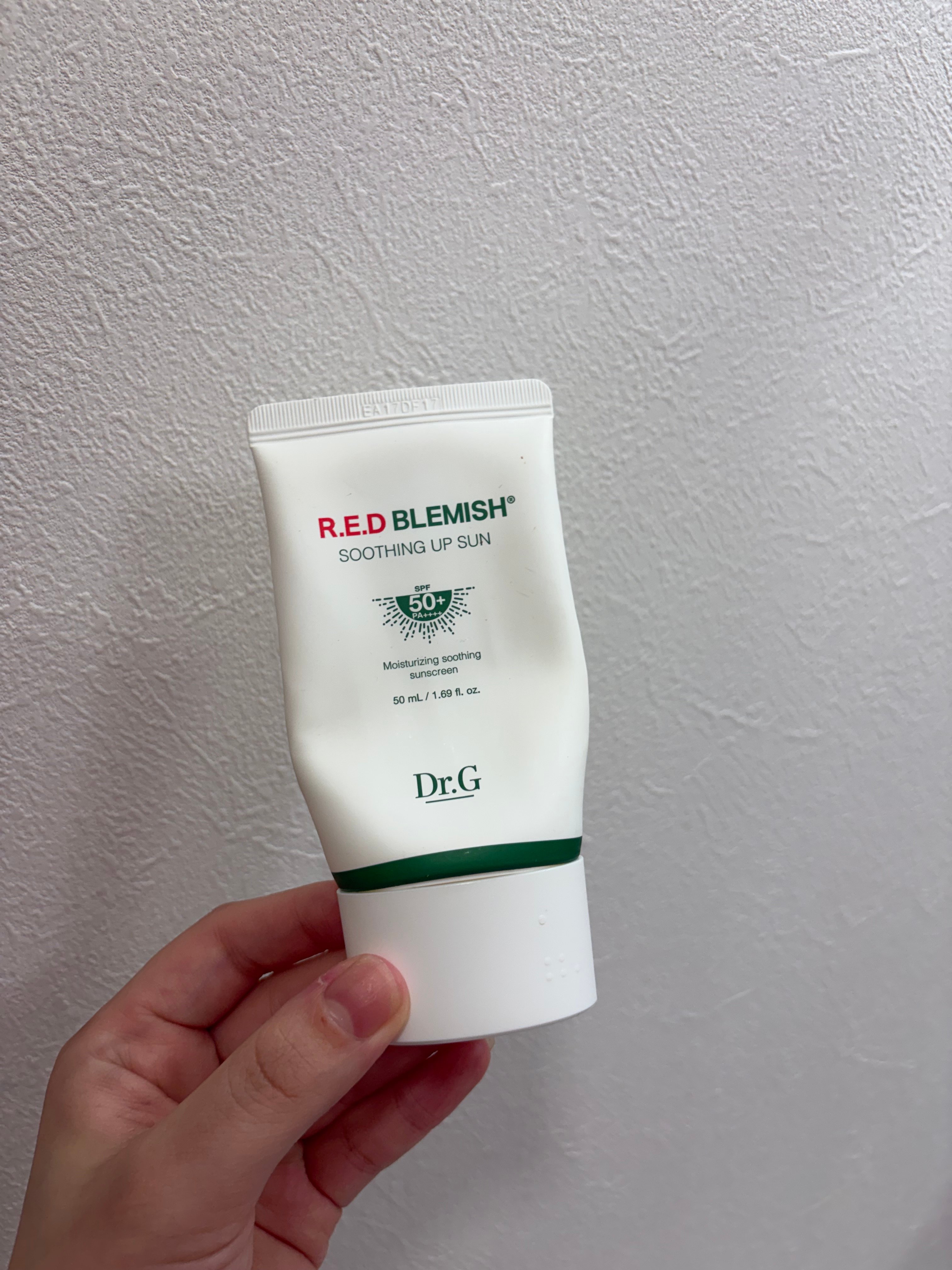 User review photo of Dr.G Red Blemish Soothing Up Sun SPF50+ PA++++