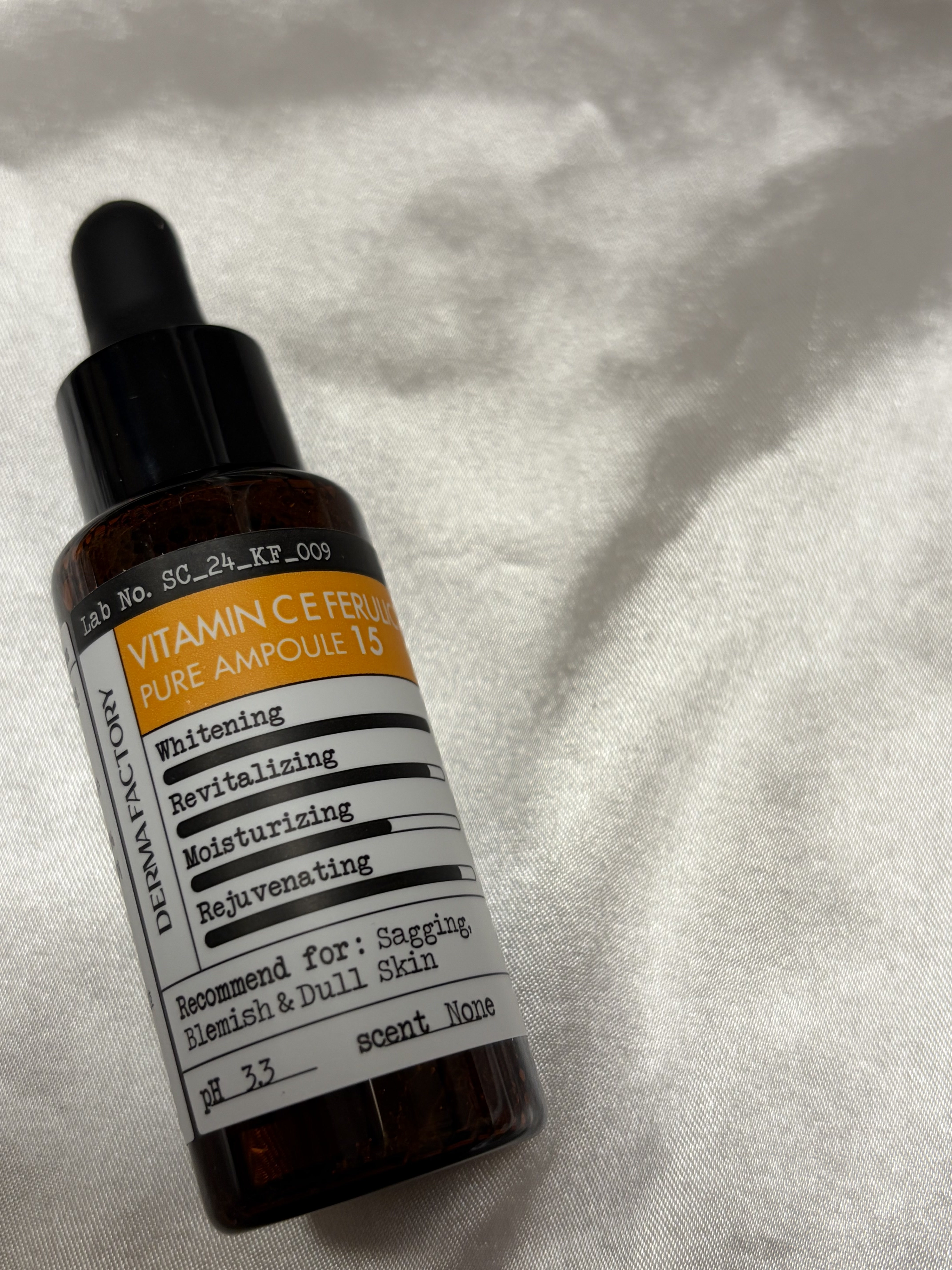 Derma Factory 維生素C E 阿魏酸純萃安瓶的使用者評價照片