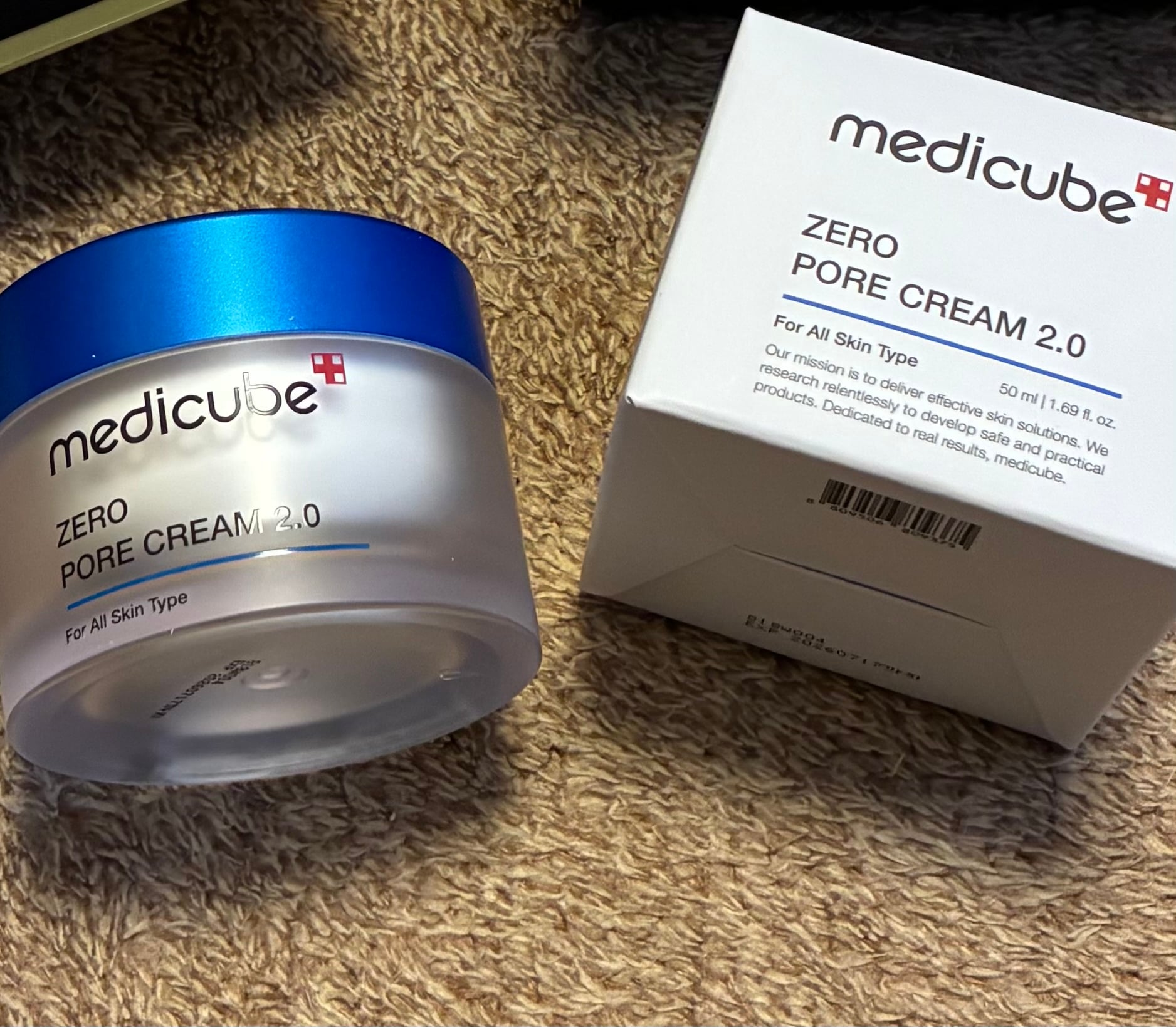 صورة من مراجعة مستخدم لمنتج MediCube Zero Pore Cream 2.0