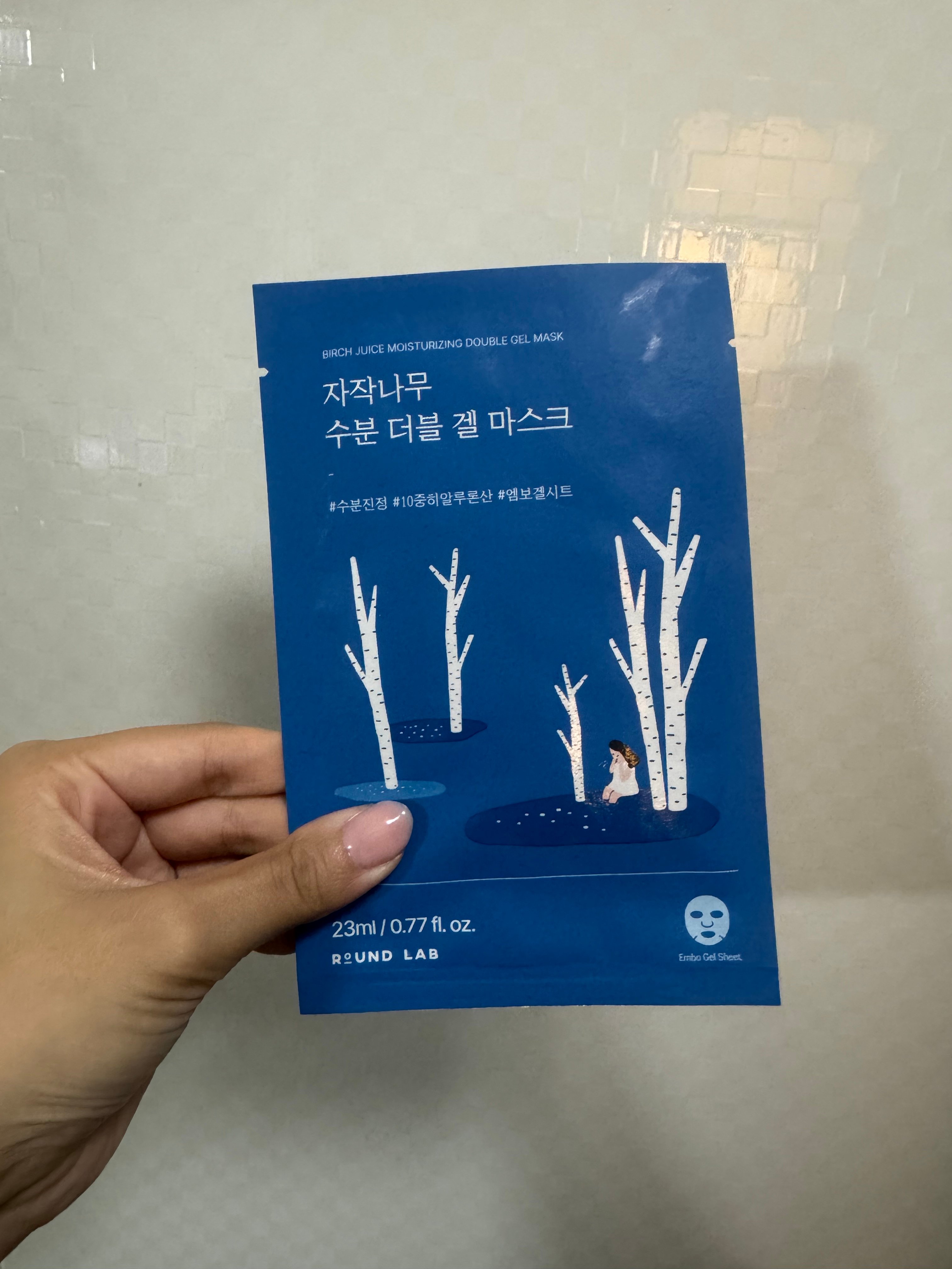 User review photo of Round Lab Birch Juice Moisturizing Double Gel Mask