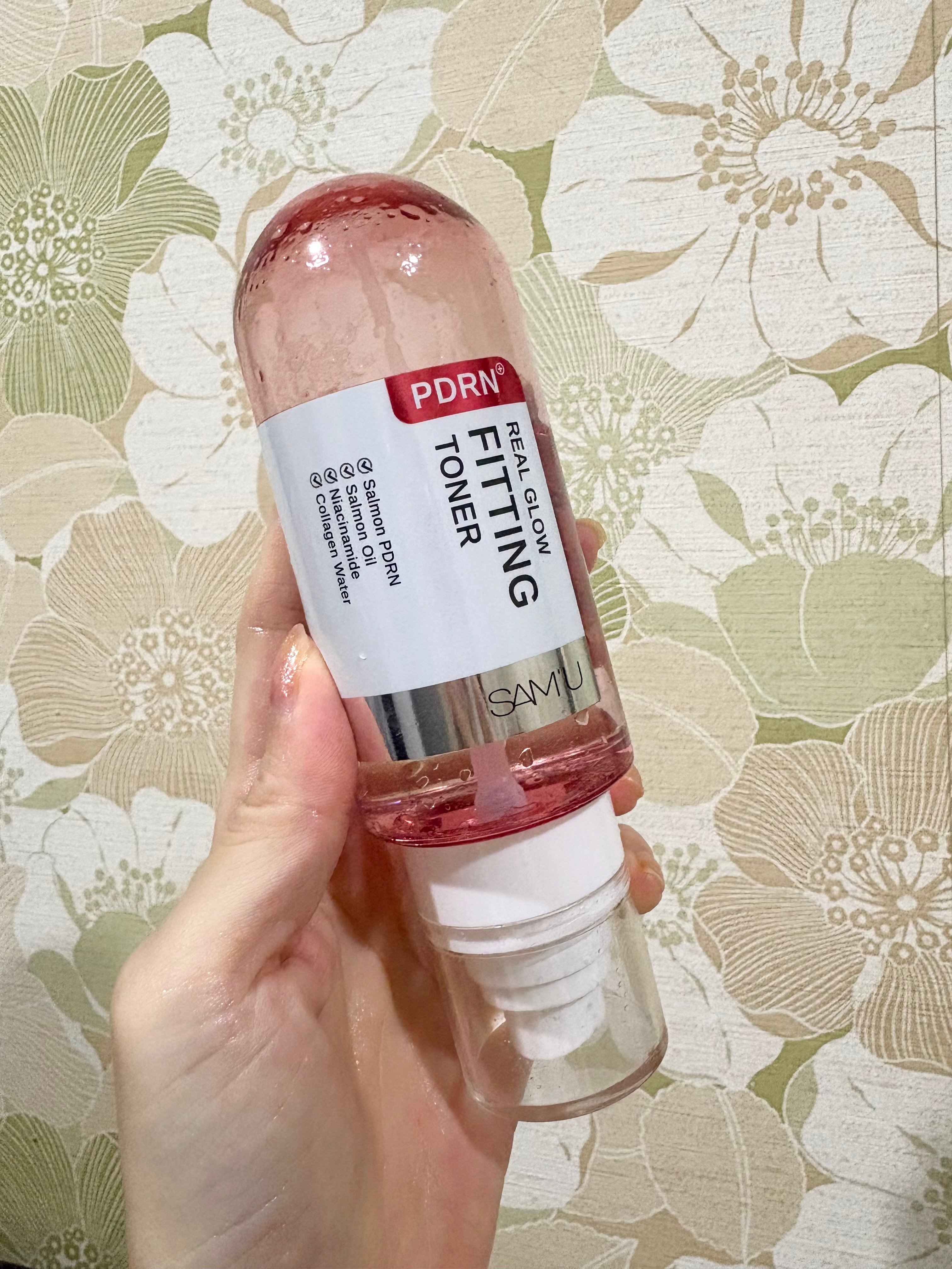 صورة من مراجعة مستخدم لمنتج Sam’U تونر PDRN Real Glow Fitting