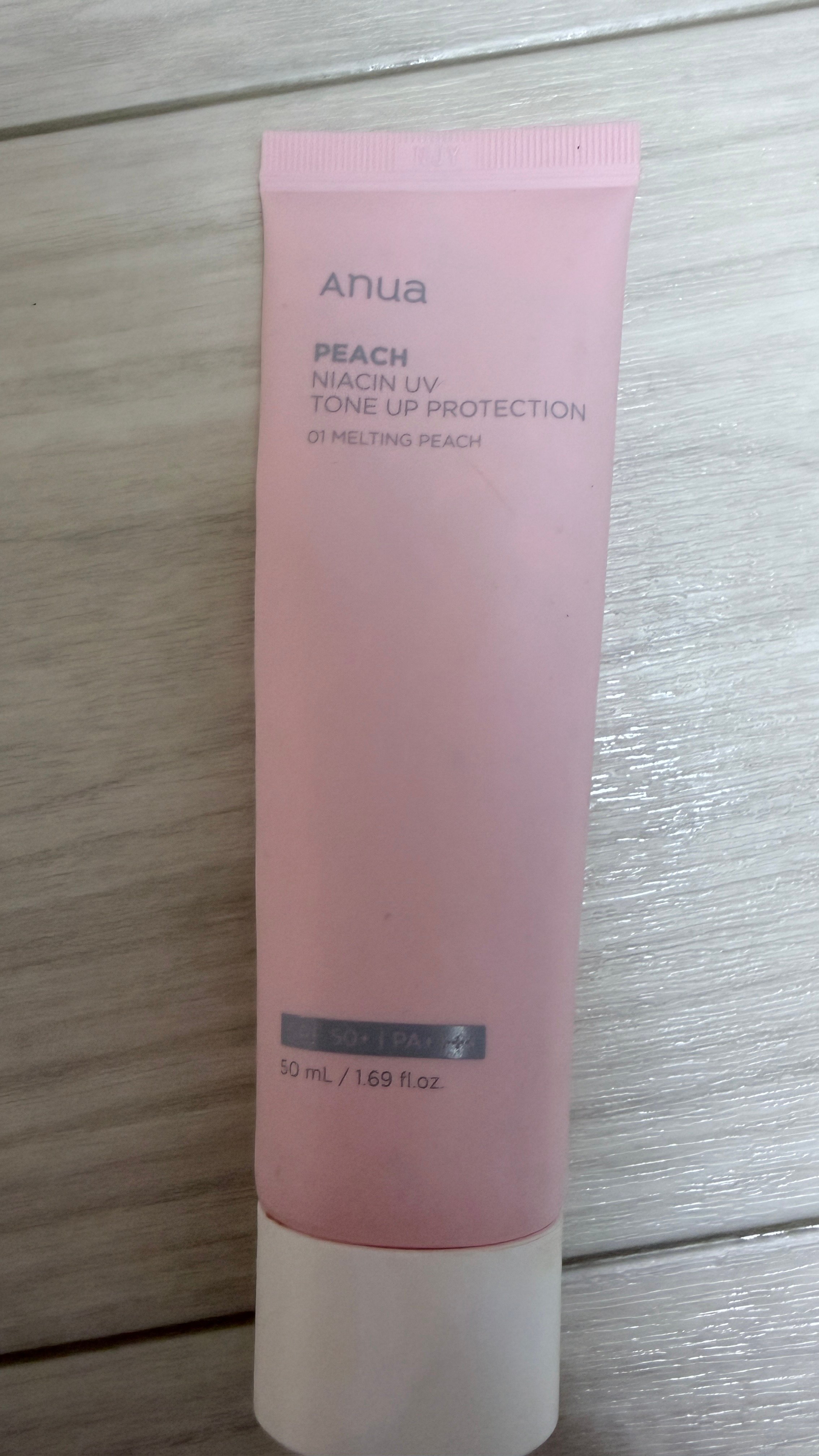 صورة من مراجعة مستخدم لمنتج Anua Peach Niacin UV Tone Up Protection