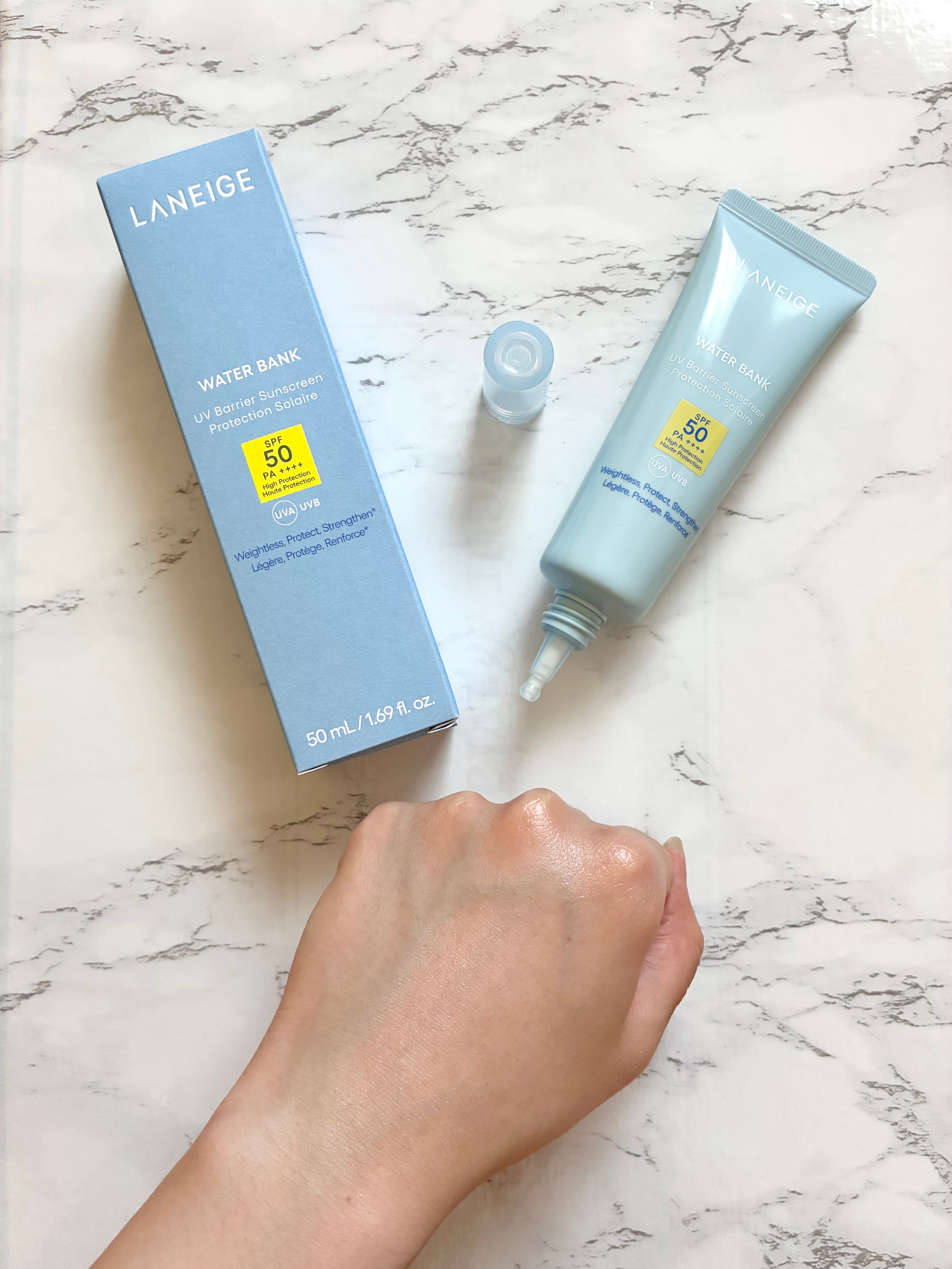 ラネージュ ウォーターバンク UV バリア サンスクリーン SPF50+のユーザーレビュー写真