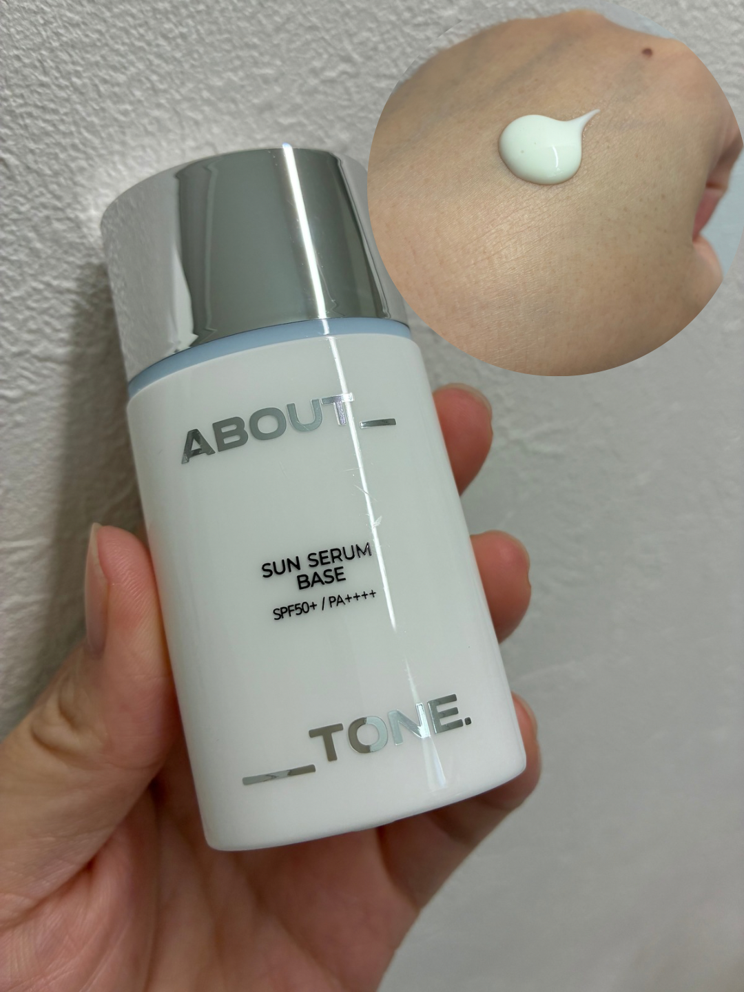 صورة من مراجعة مستخدم لمنتج About Tone برايمر Sun Serum واقٍ من الشمس [SPF50+/PA++++]