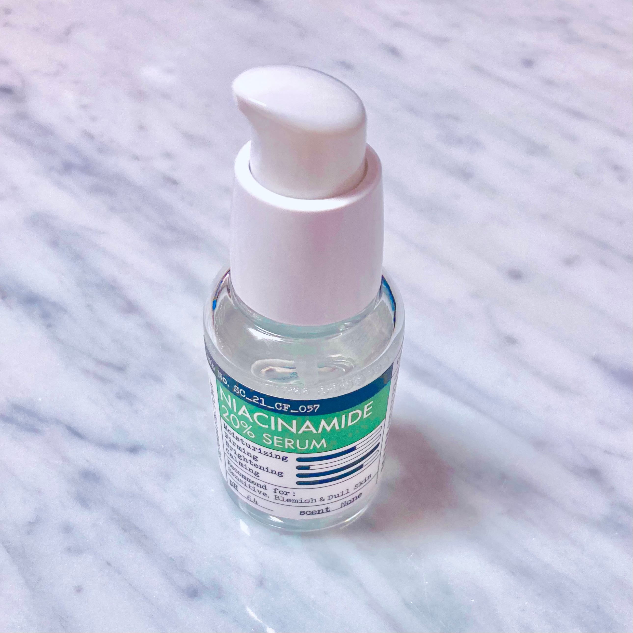 صورة من مراجعة مستخدم لمنتج Derma Factory سيروم النياسيناميد 20%