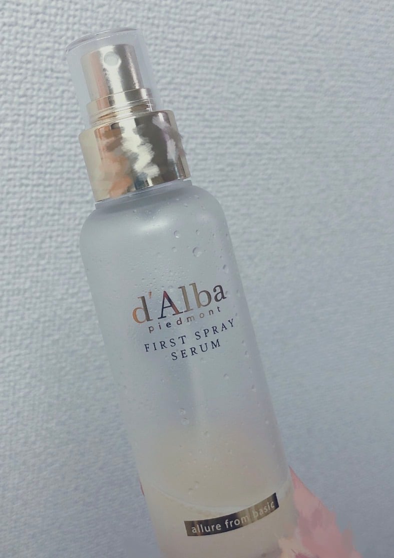 صورة من مراجعة مستخدم لمنتج D'Alba سيروم وايت ترفل سبراي الأول