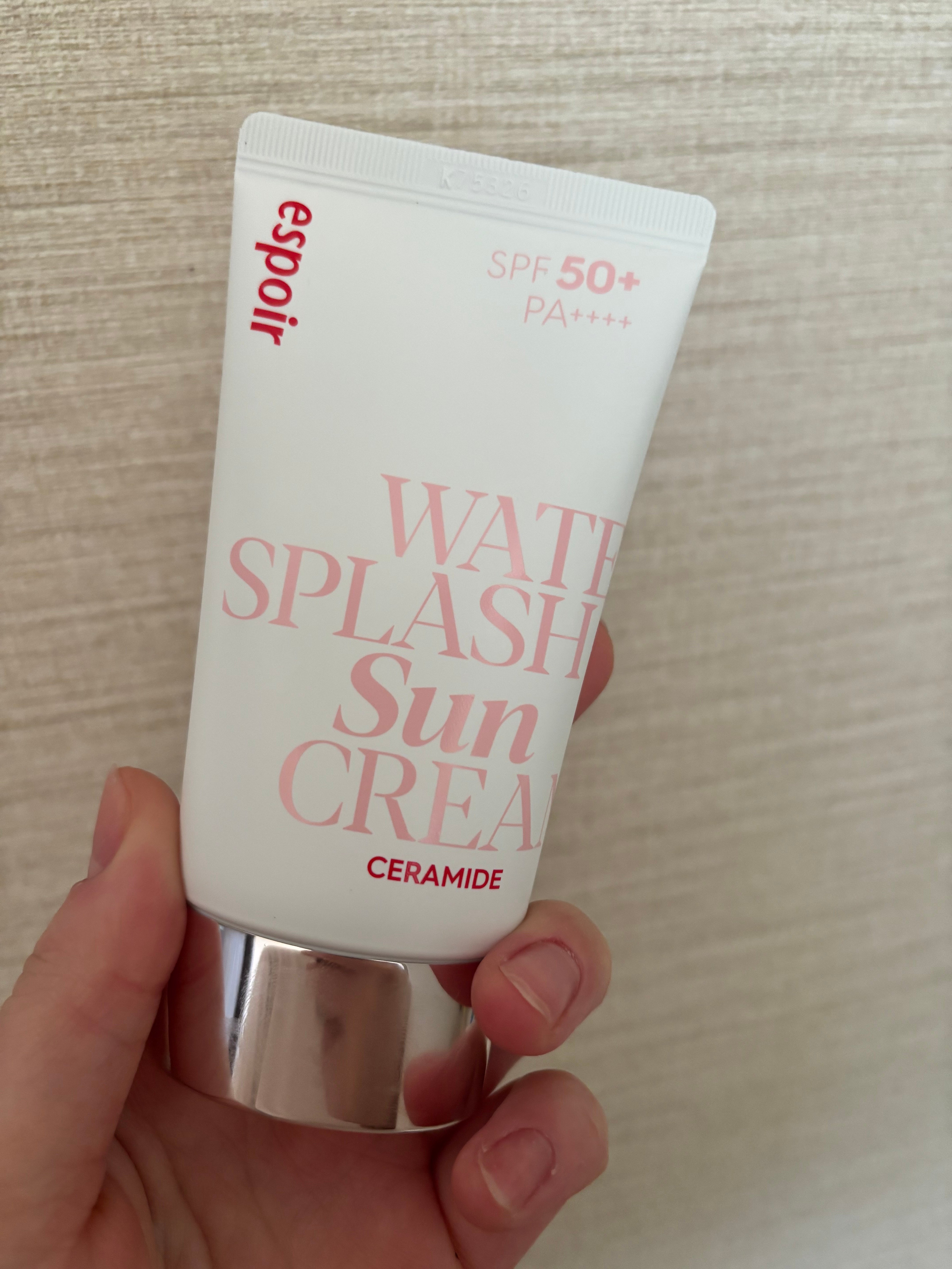 User review photo of Espoir Water Splash Sun Cream SPF 50+
