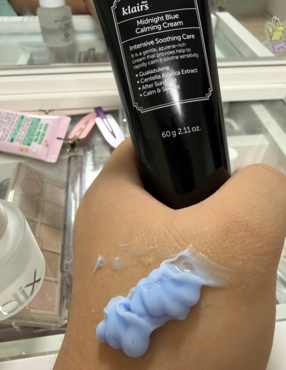 Dear, Klairs Midnight Blue Calming Cream 午夜藍舒緩霜的使用者評價照片