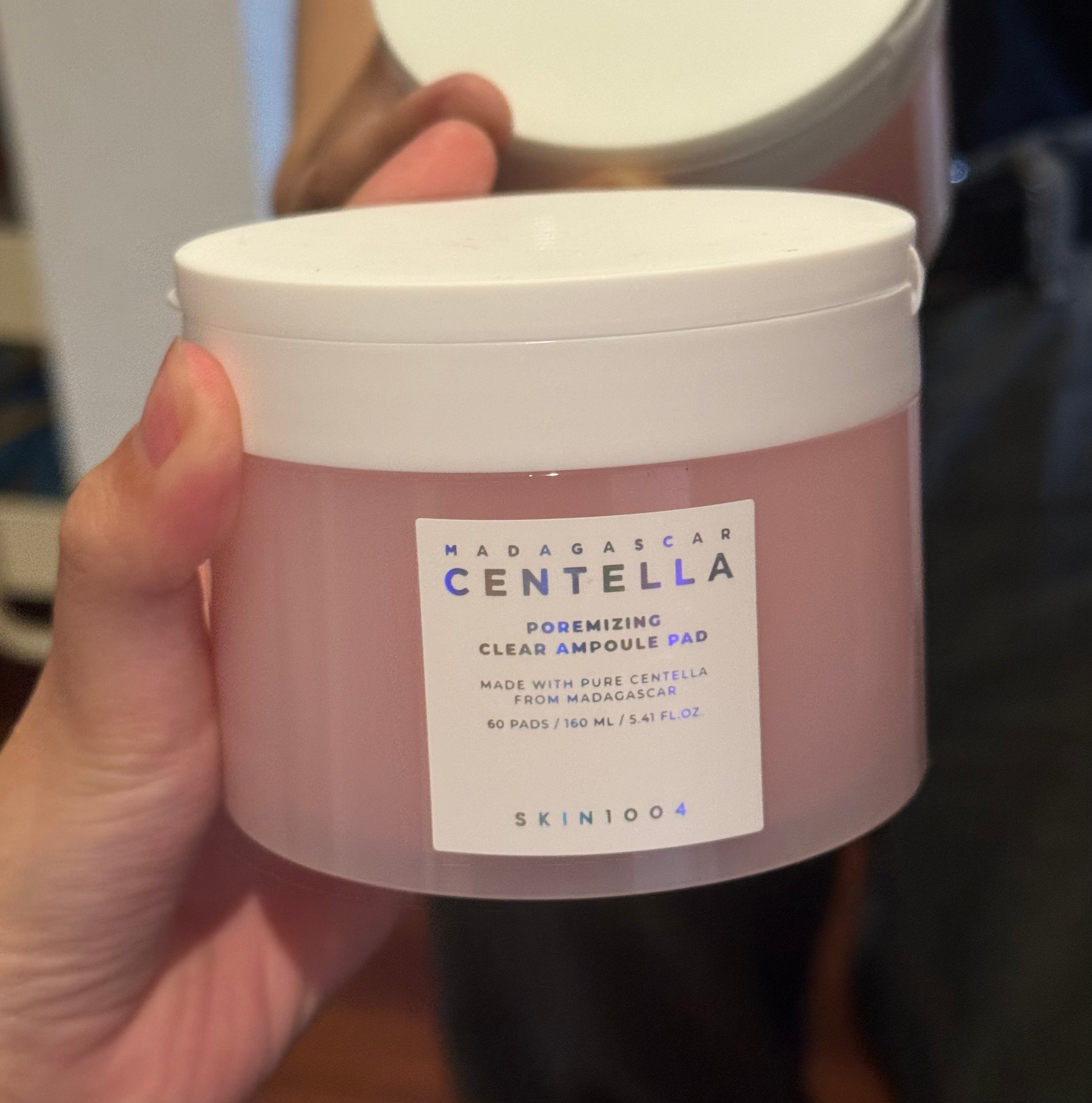 صورة من مراجعة مستخدم لمنتج SKIN1004 وسادات الأمبول الصافية لتقليل مظهر المسام Madagascar Centella