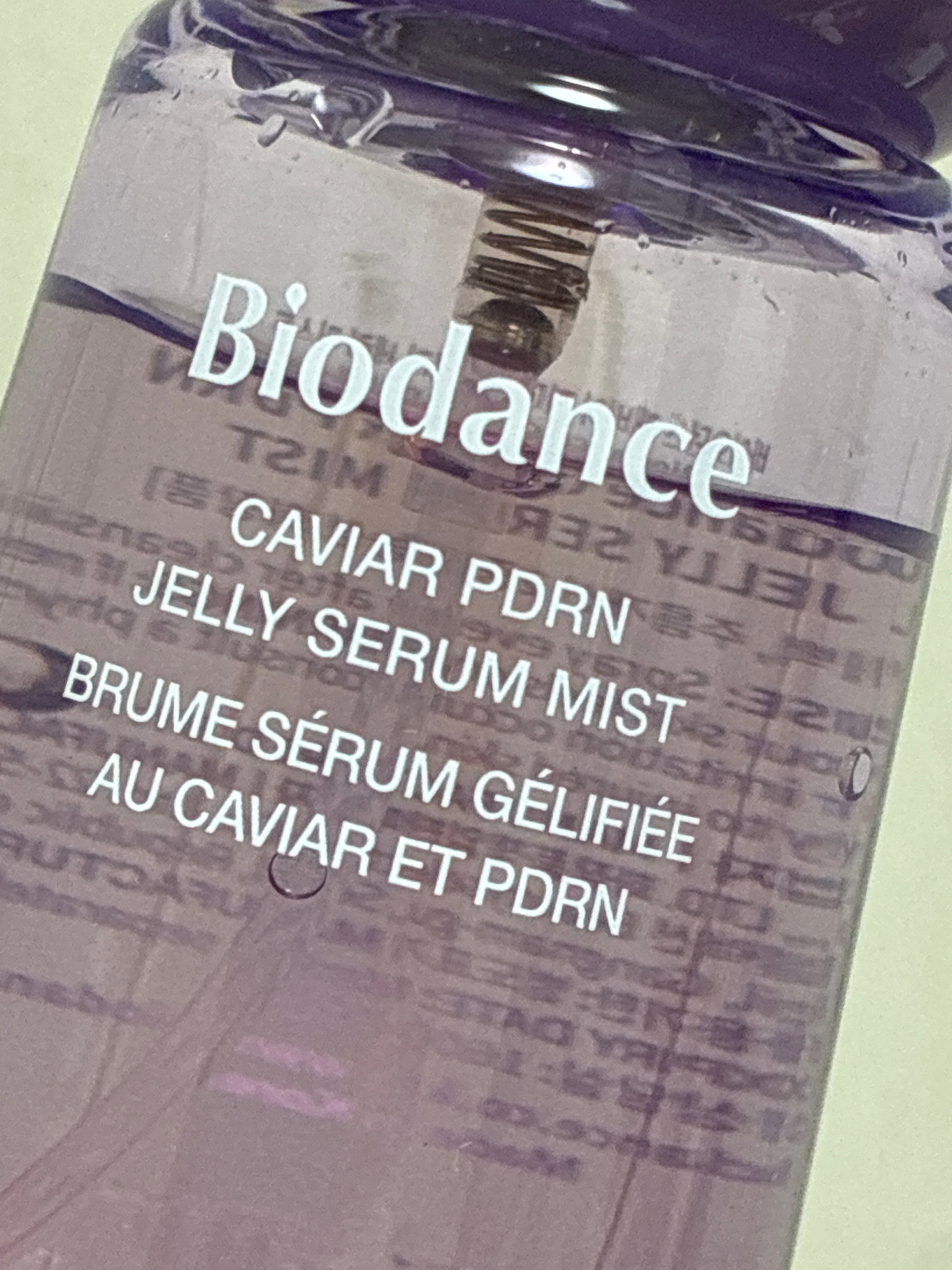 User review photo of Biodance Caviar PDRN Jelly Serum Mist