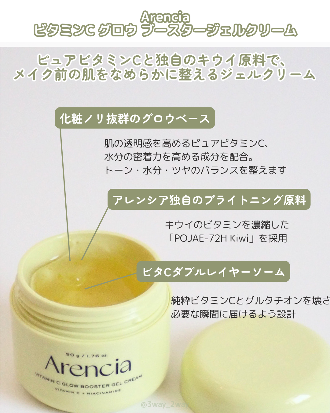 アレンシア ビタミンC グロウ ブースター ジェルクリームのユーザーレビュー写真