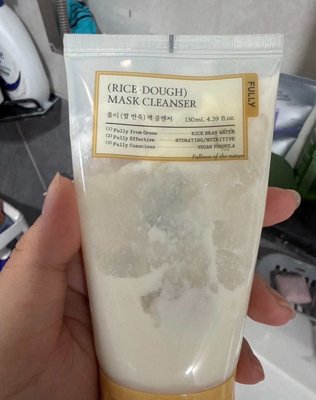 Fully 米糰面膜潔顏乳的使用者評價照片
