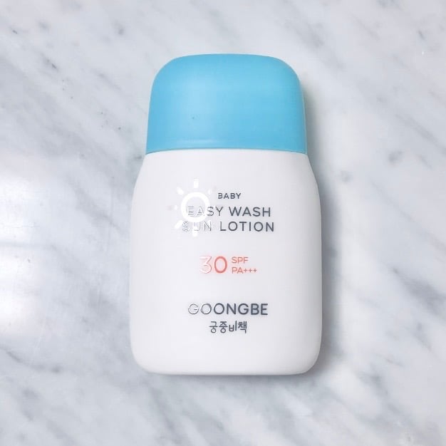 صورة من مراجعة مستخدم لمنتج Goongbe لوشن واقٍ من الشمس Baby Easy Wash [SPF30/PA+++]