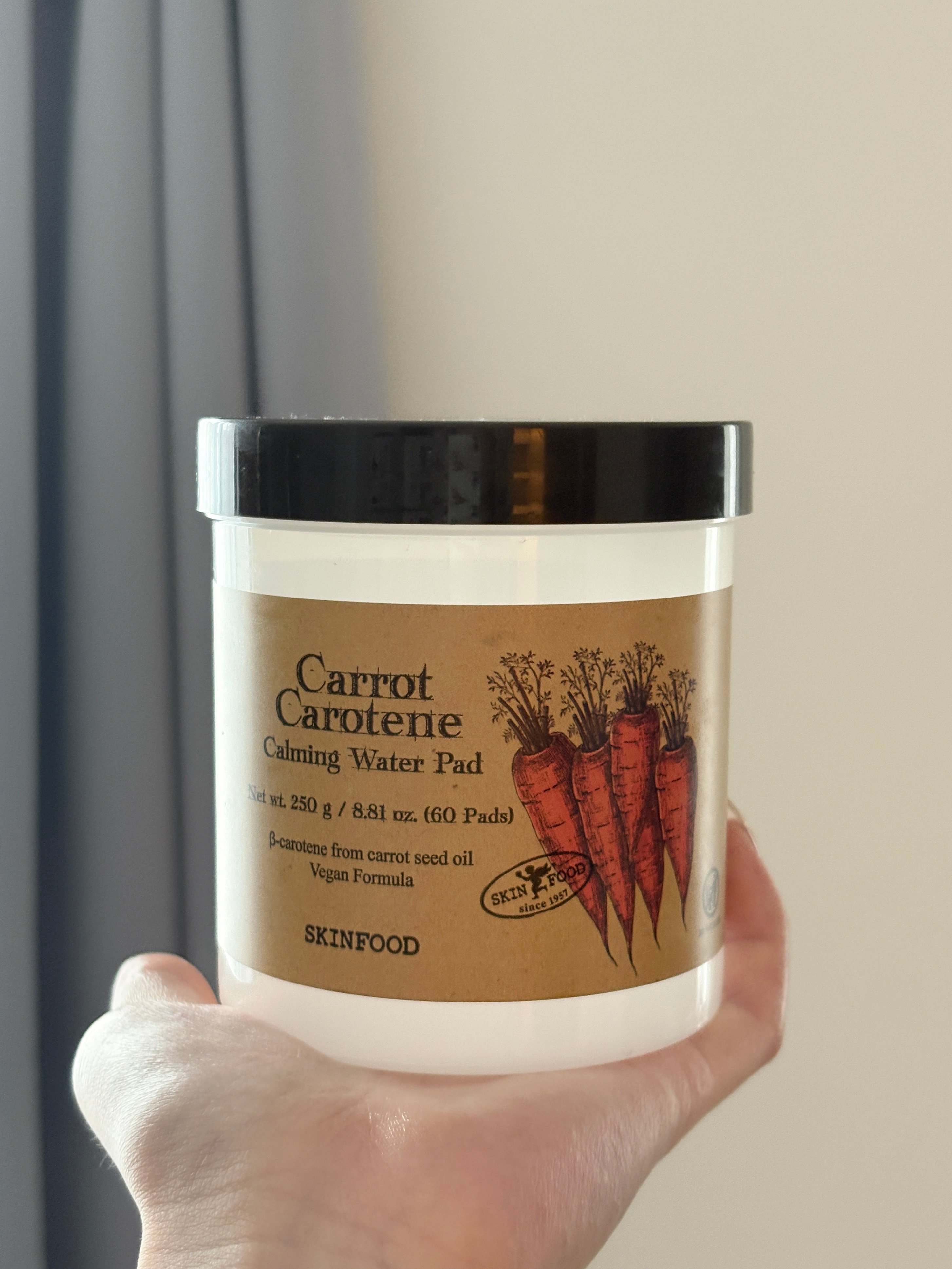 思親膚 Carrot 胡蘿蔔素舒緩水感化妝棉的使用者評價照片