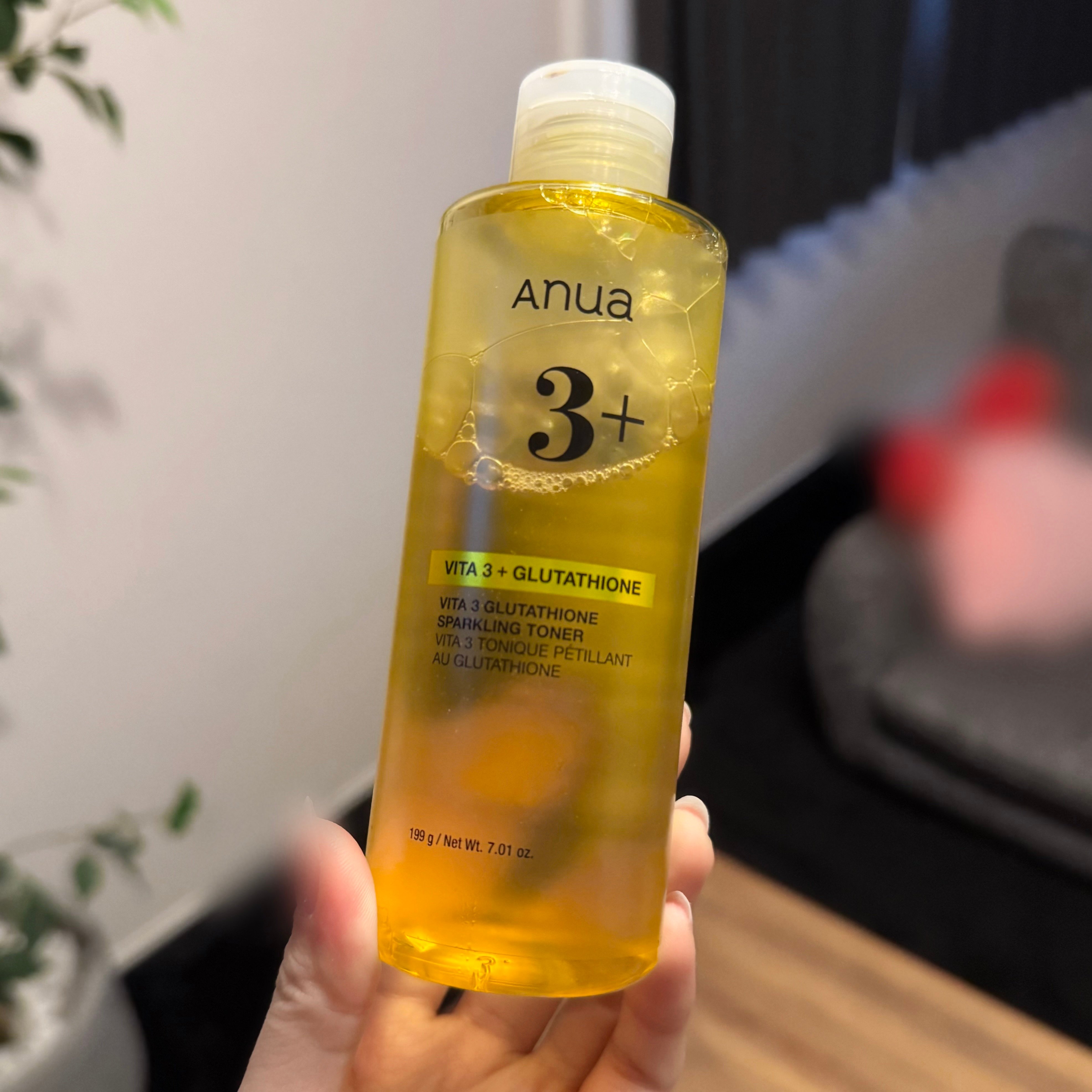 صورة من مراجعة مستخدم لمنتج Anua تونر Vita 3 Glutathione Sparkling