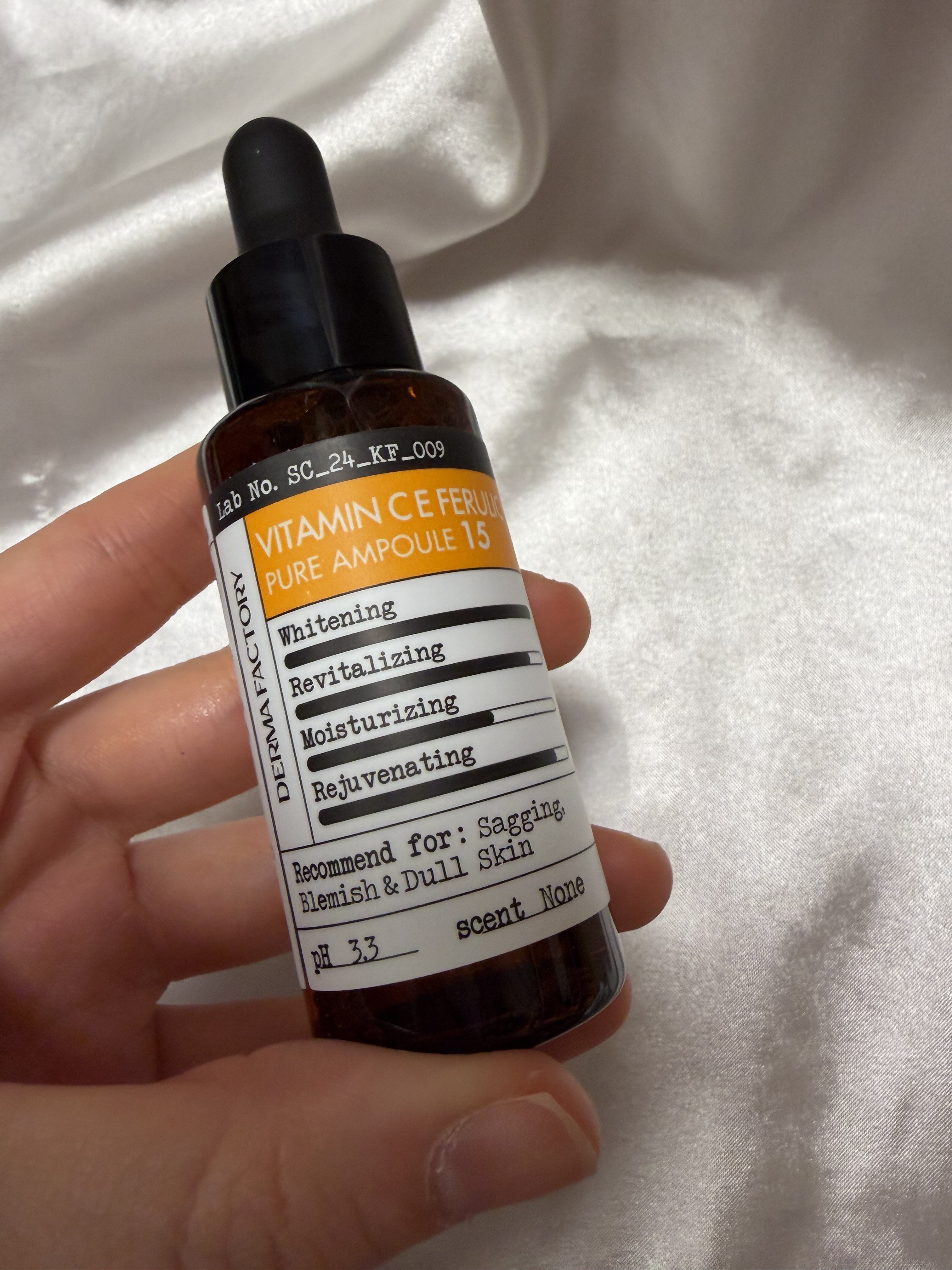 Derma Factory 維生素C E 阿魏酸純萃安瓶的使用者評價照片