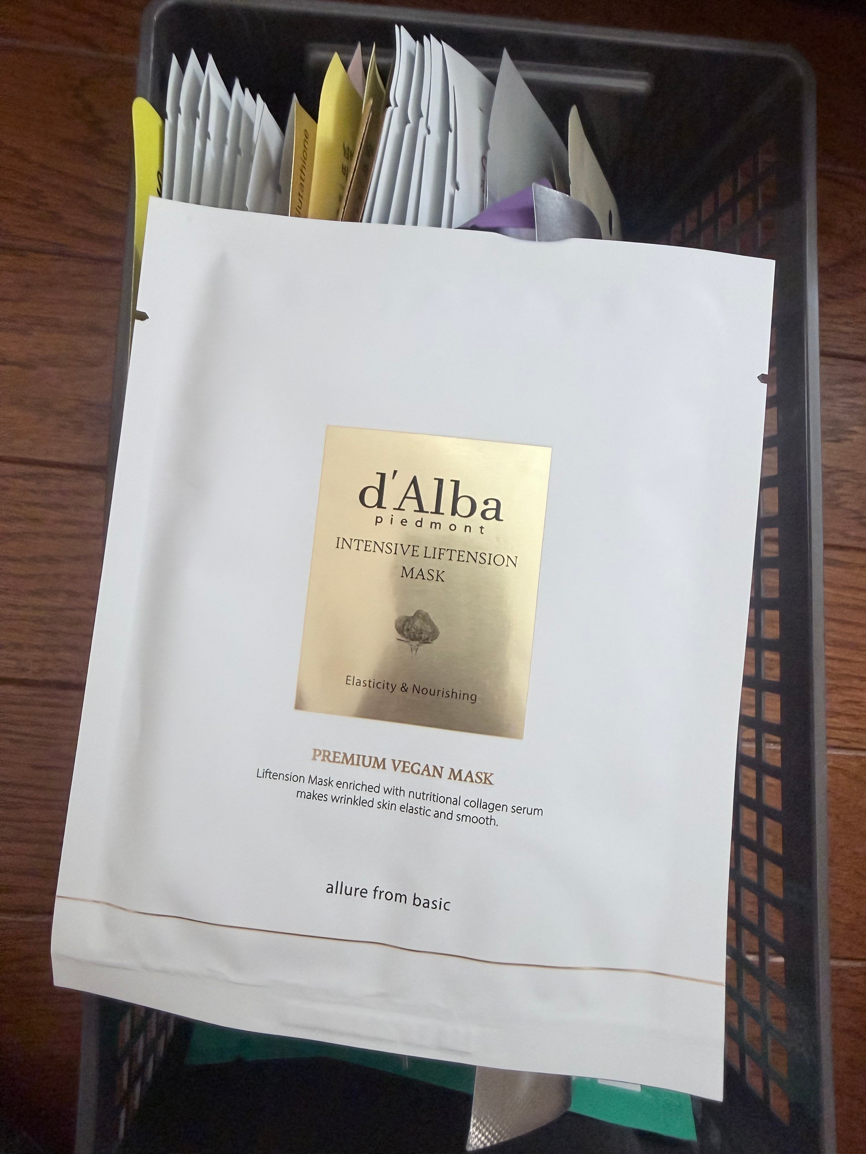 User review photo of D'Alba Intensive Liftension Sheet Mask