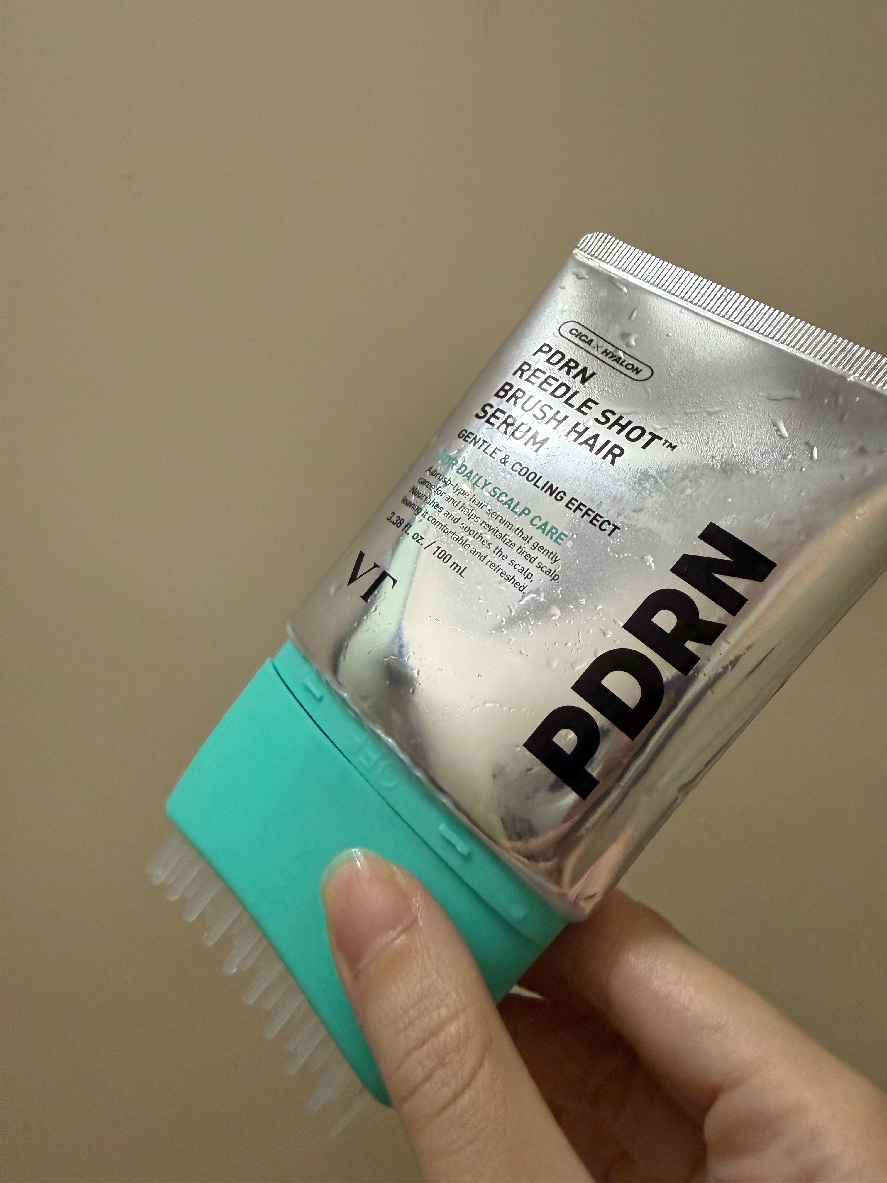 User review photo of VT Cosmetics PDRN Reedle Shot Brush Hair Serum